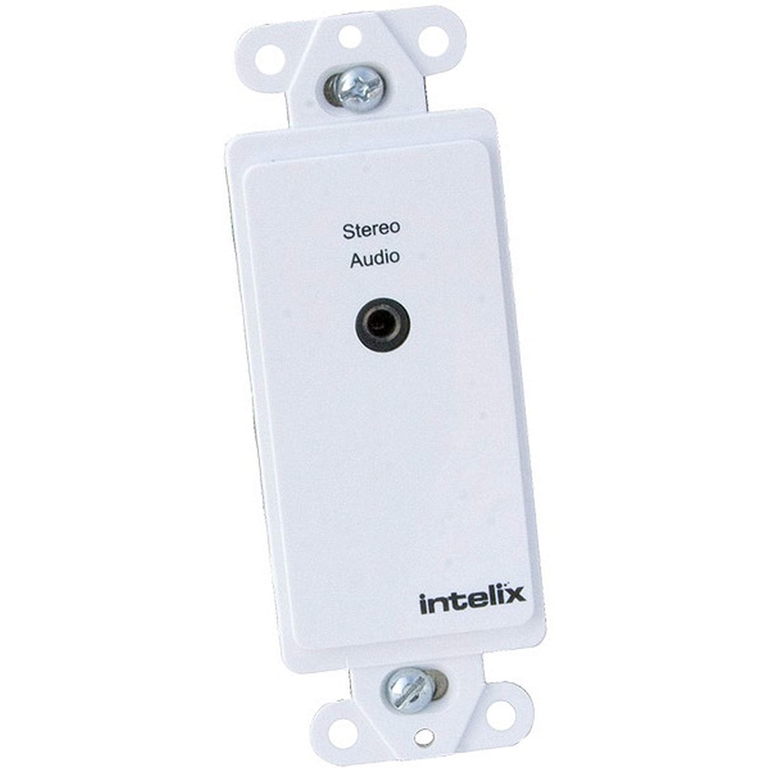 Intelix AVO-A2MINI-WP-F 3.5mm Analog Stereo Audio Wall Plate Balun for High - Fidelity Audio Transmission