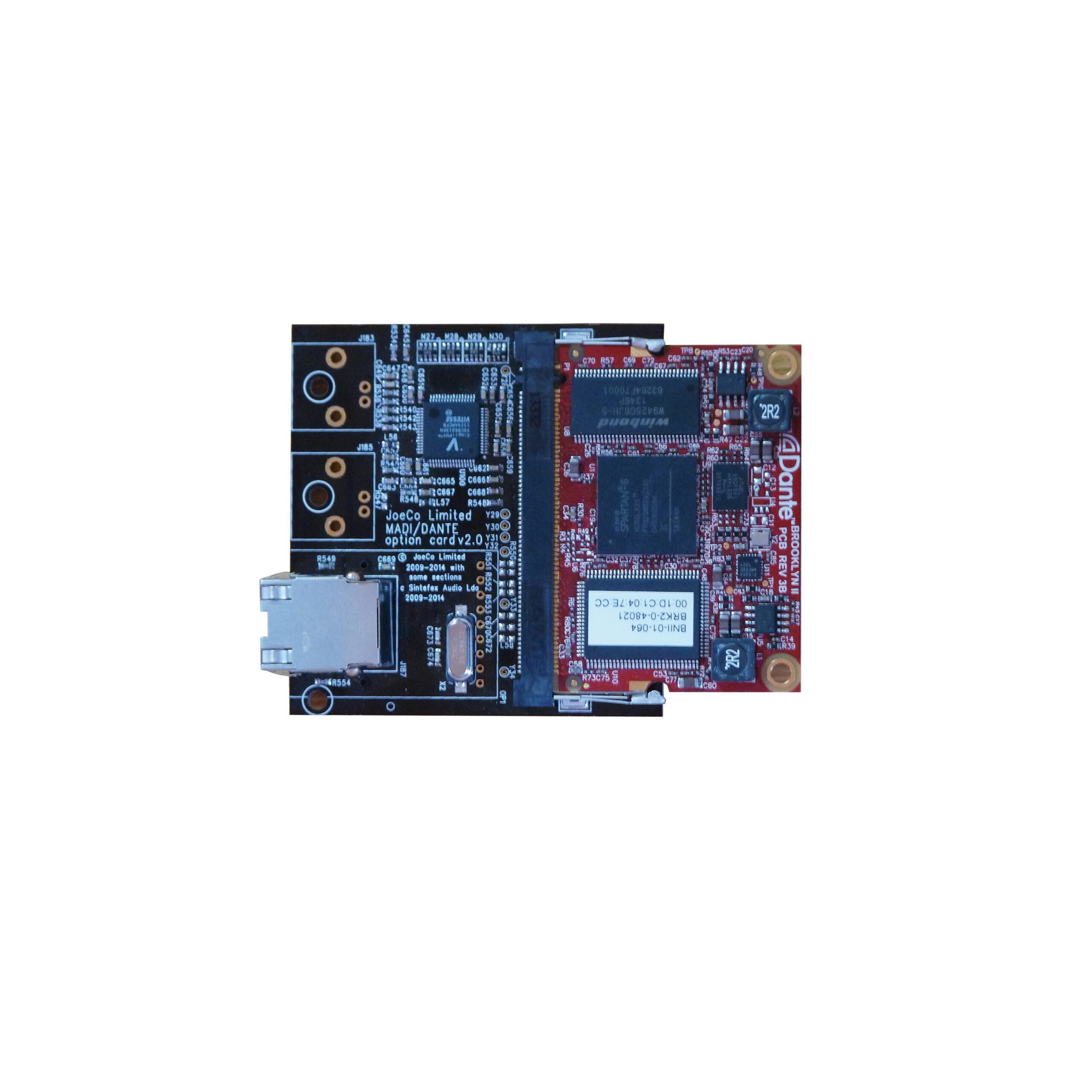 JoeCo BBR1MP - DAN Dante Expansion Card for Enhanced I/O on BBR1 - MP