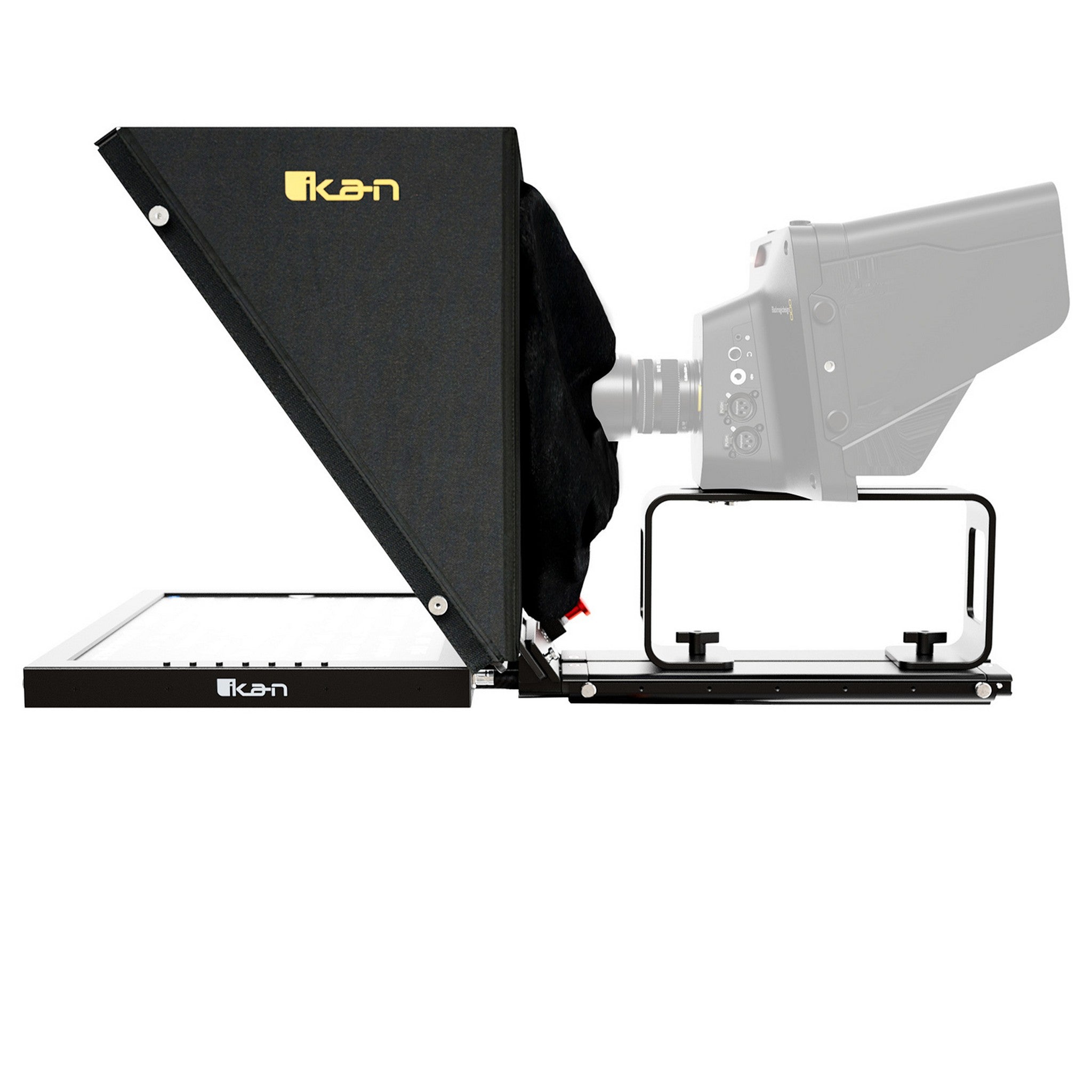 19-inch PTZ Widescreen Professional Teleprompter Pedestal Dolly System - Ikan PT4500-V3-PEDESTAL