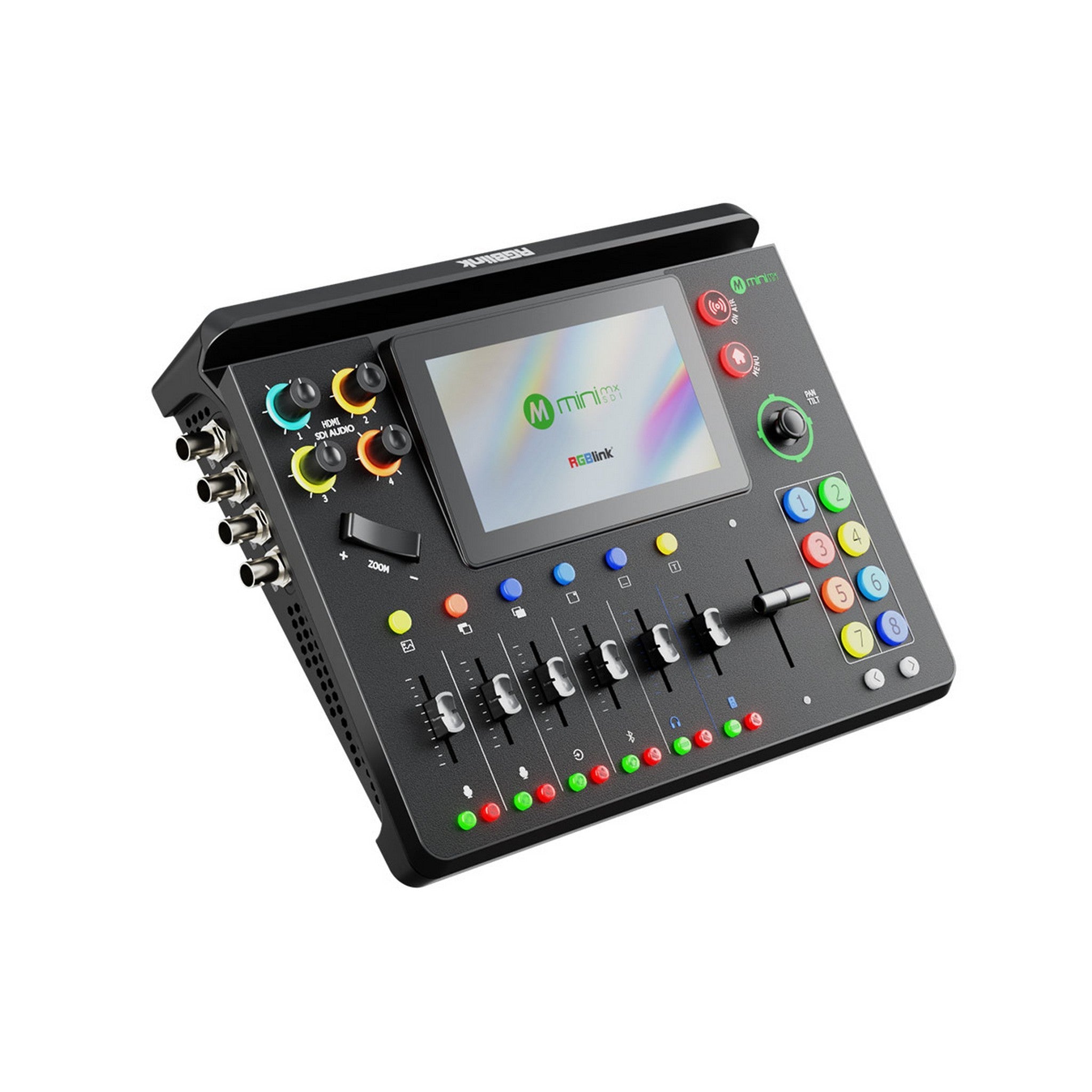RGBlink Brand New Mini-MX 5.5-Inch LCD SDI 10-Channel Integrated Professional Video Switcher for Various Video Productions