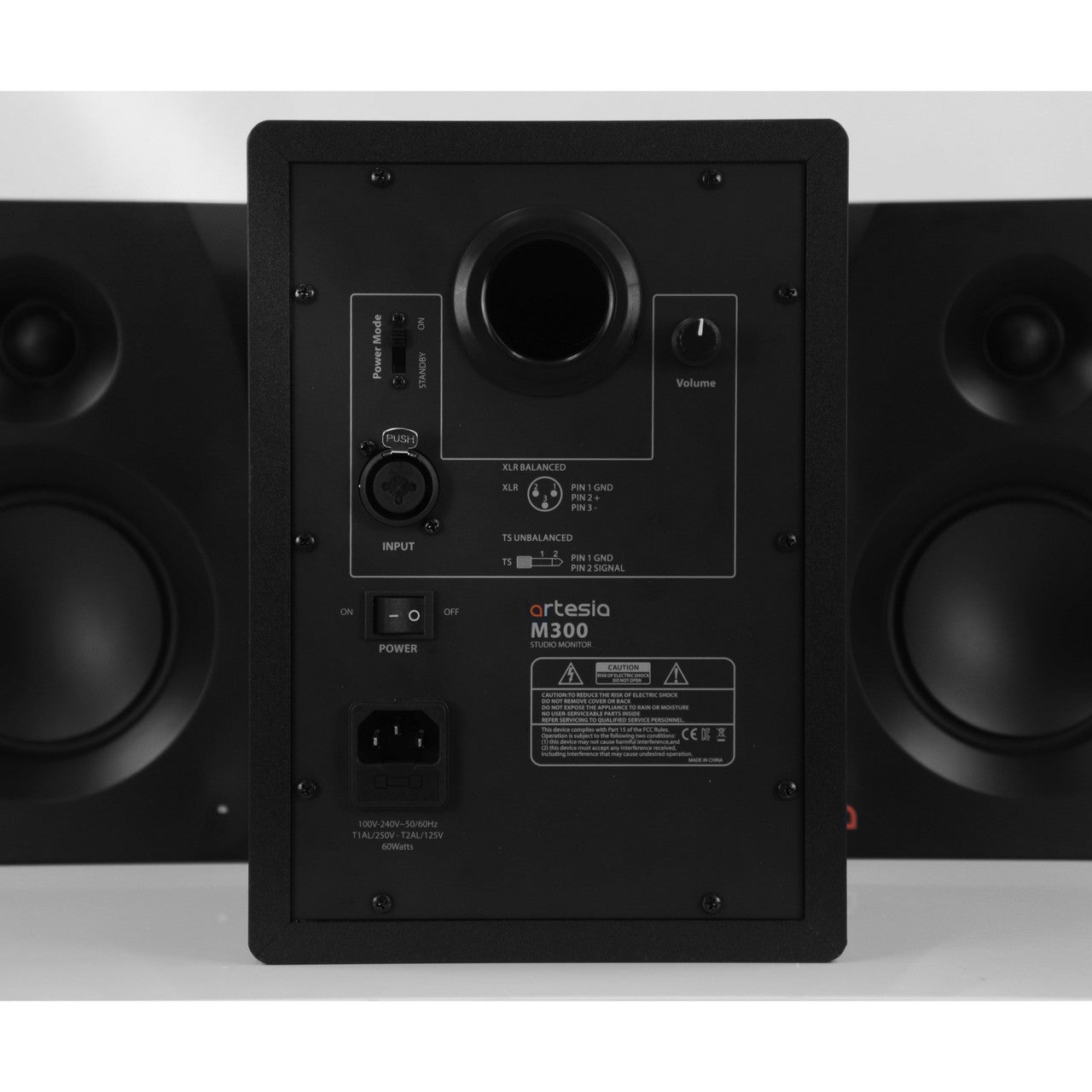 Artesia M-300 Professional 5.25-Inch Studio Monitor Speakers, A Pair for High-Quality Audio