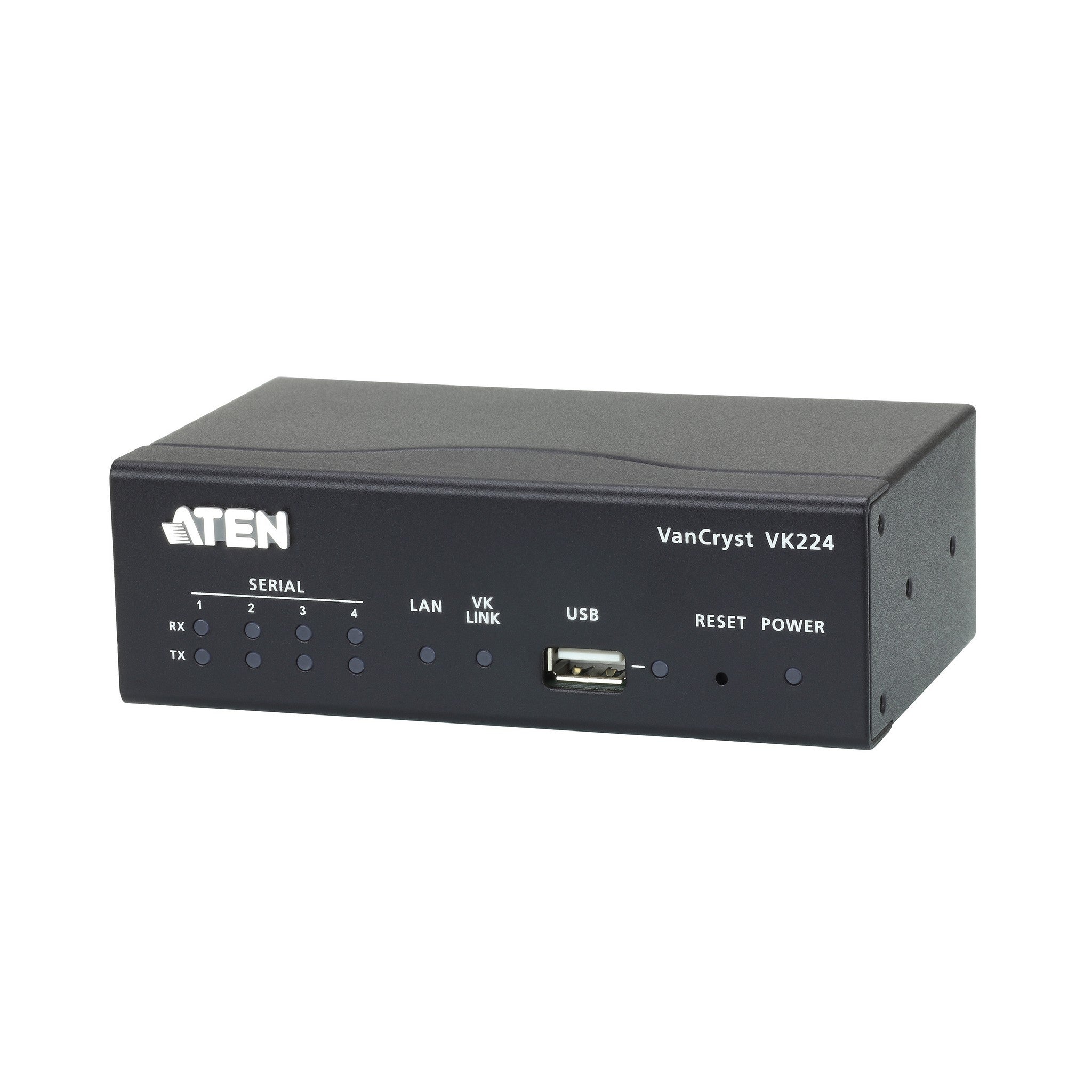 Aten VK224 Four-Port Serial Expansion Box for the VK2100 Control System in Network Expansion Scenarios