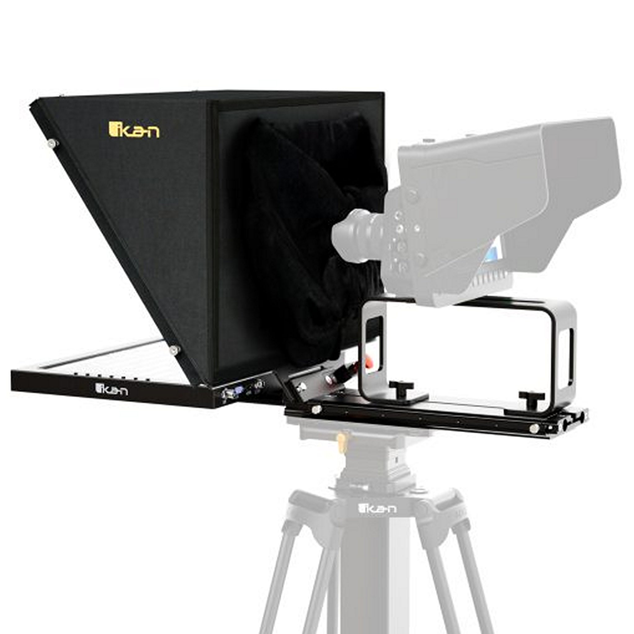 19-inch Ikan PT4500-V3 High-Performance PTZ Teleprompter Pedestal Dolly System