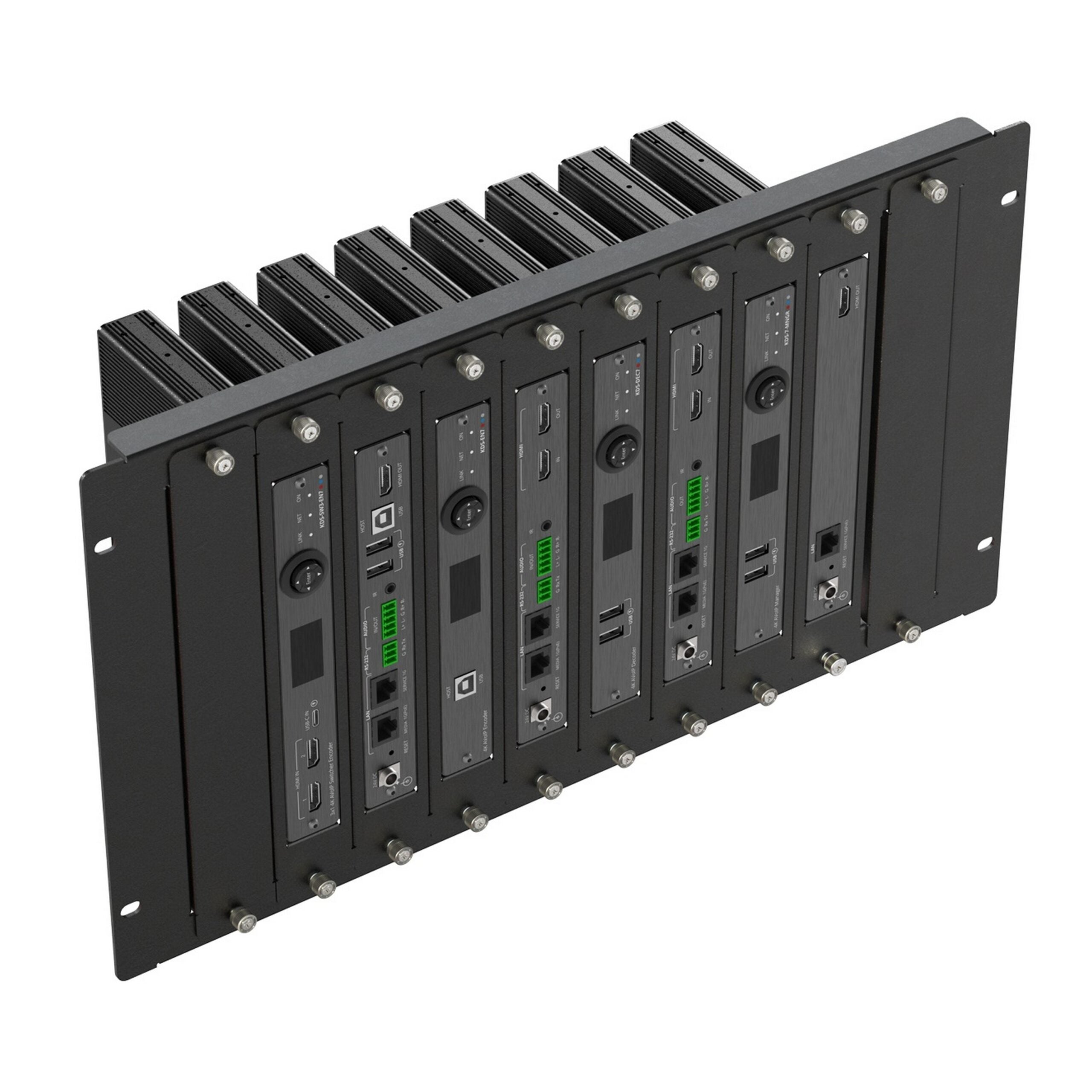Kramer RK-10MT 19-Inch Rack Frame for Vertical Storage of Up to 8 KDS-7X Devices