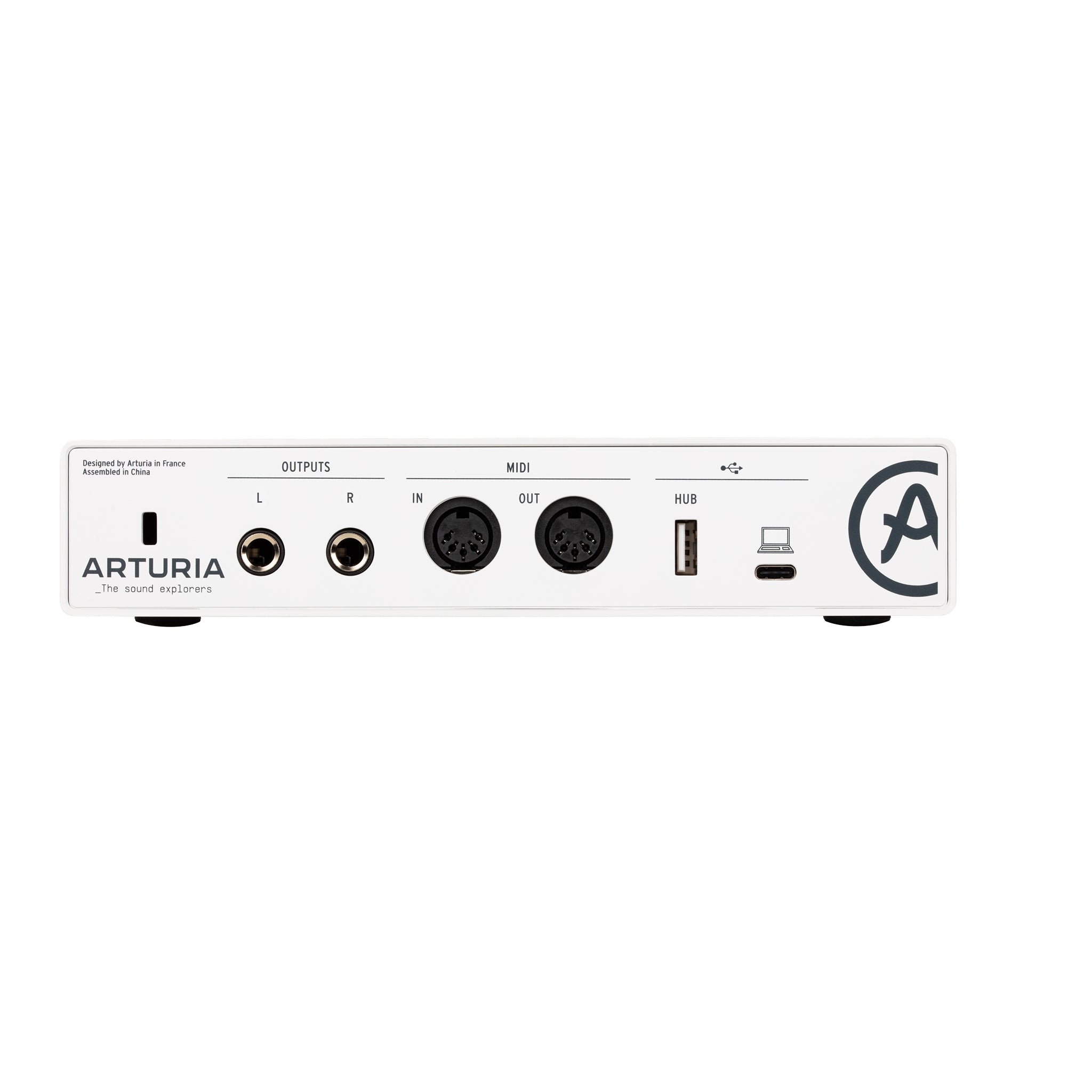 Arturia MiniFuse 2 White USB-C Audio Interface Professional Recording Pack for Musicians and Content Creators