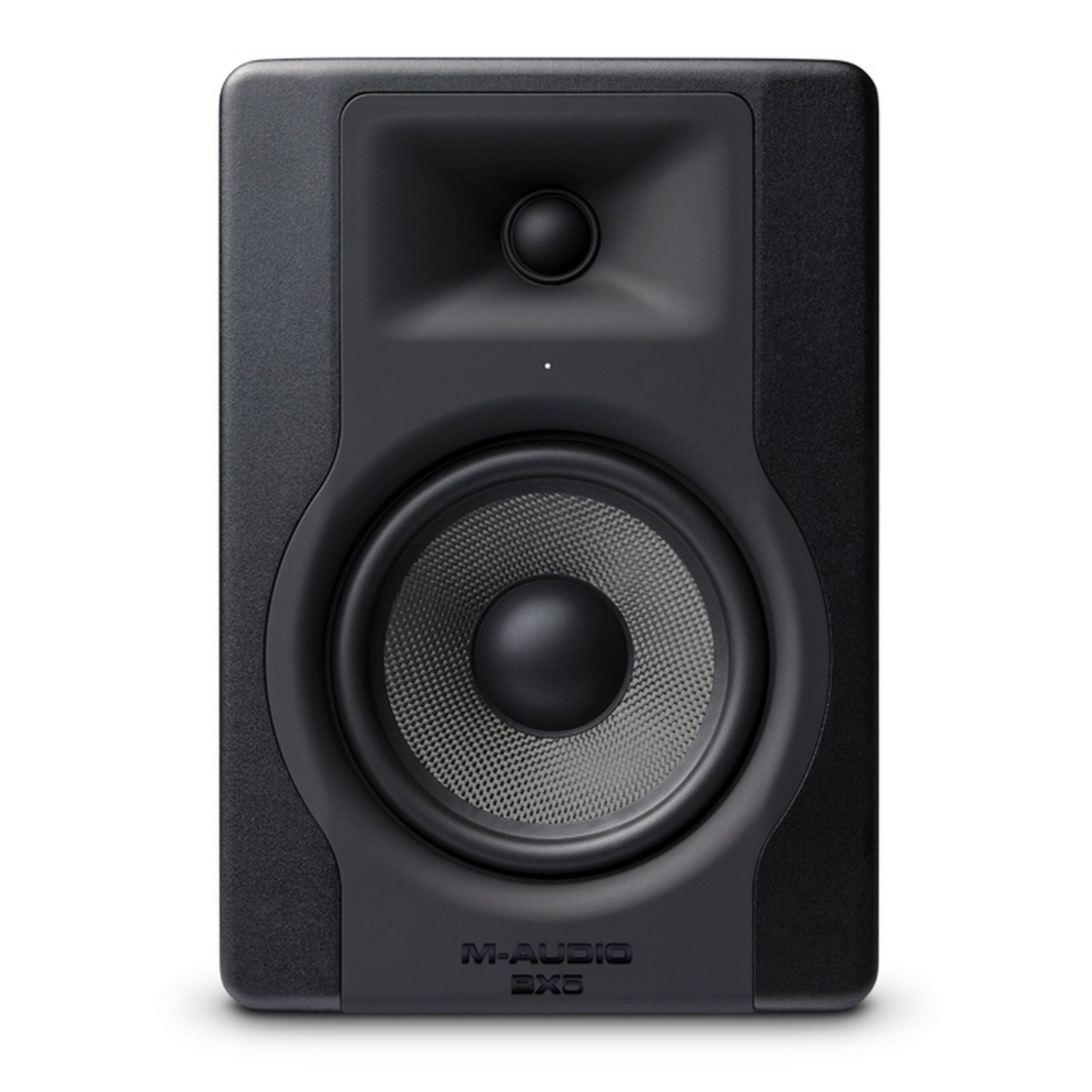Single M-Audio BX5 D3 5-Inch Powered Studio Reference Monitoring Speaker for Professional Audio Production