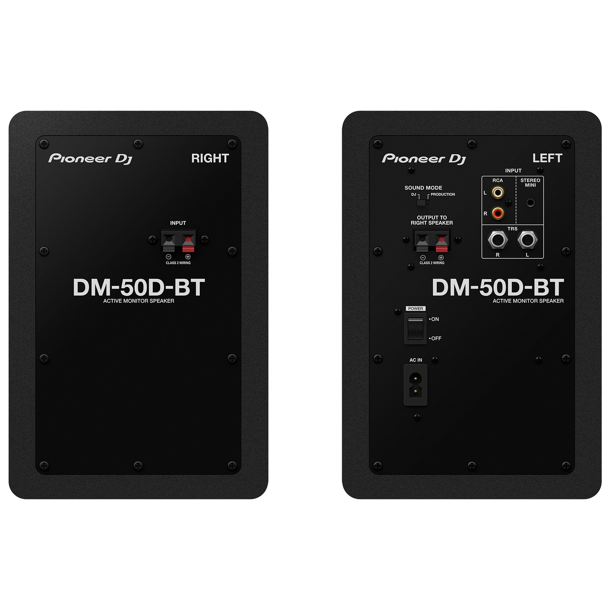 Pioneer DJ DM-50D-BT 5-Inch Black Bluetooth Desktop Monitor Speakers for DJing and Music Production