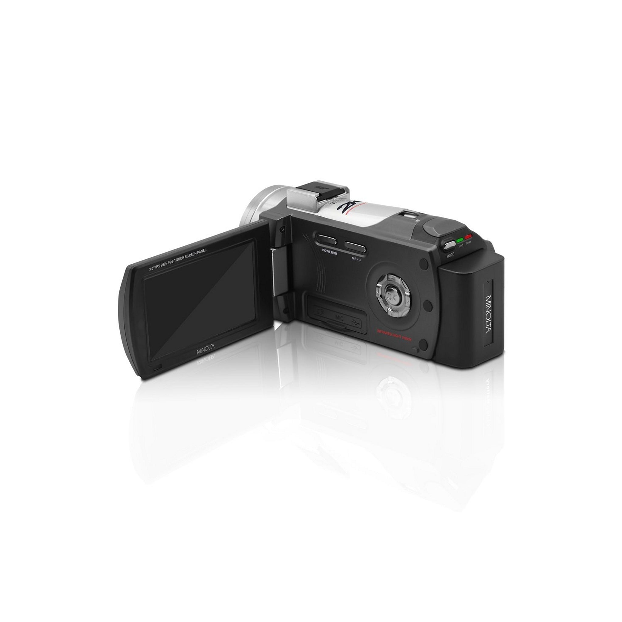 Minolta MN2K50NV Black 2.7K Ultra High Definition 48 Megapixel Night Vision Video Recording Camcorder