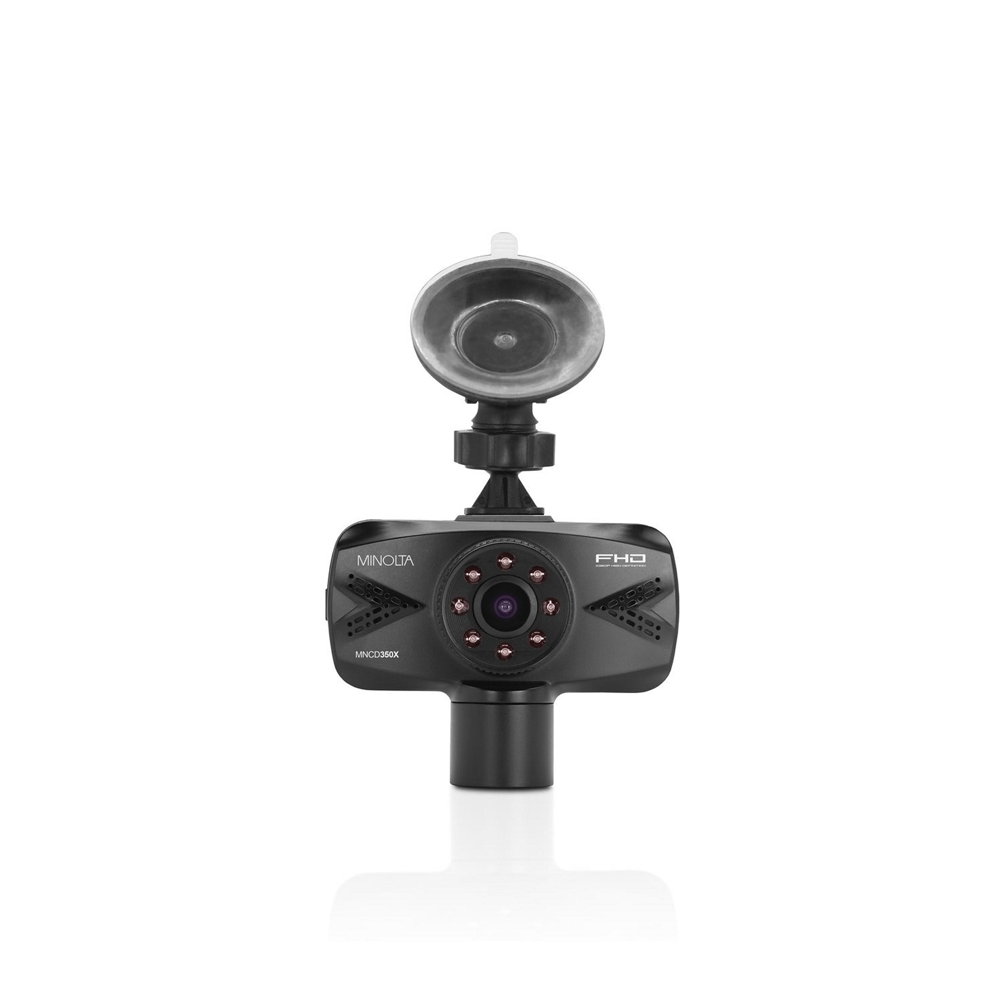 Minolta MNCD350X 2-Channel 1080p Car Cam with 2.7-Inch LCD & Interior Recording