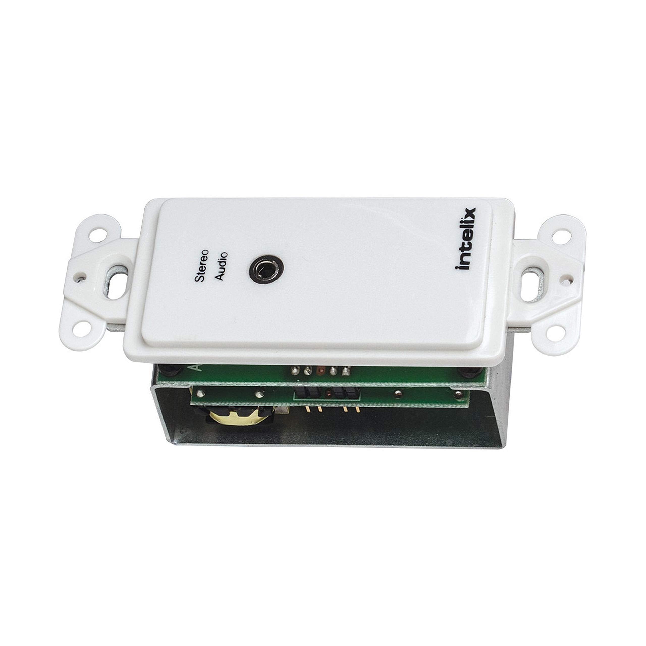 Intelix AVO-A2MINI-WP-F 3.5mm Analog Stereo Audio Wall Plate Balun for High - Fidelity Audio Transmission