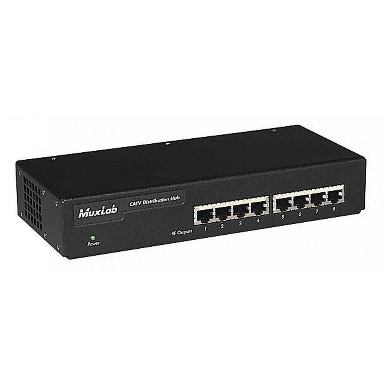 MuxLab 110V 8-Port High-Performance CATV Distribution Hub