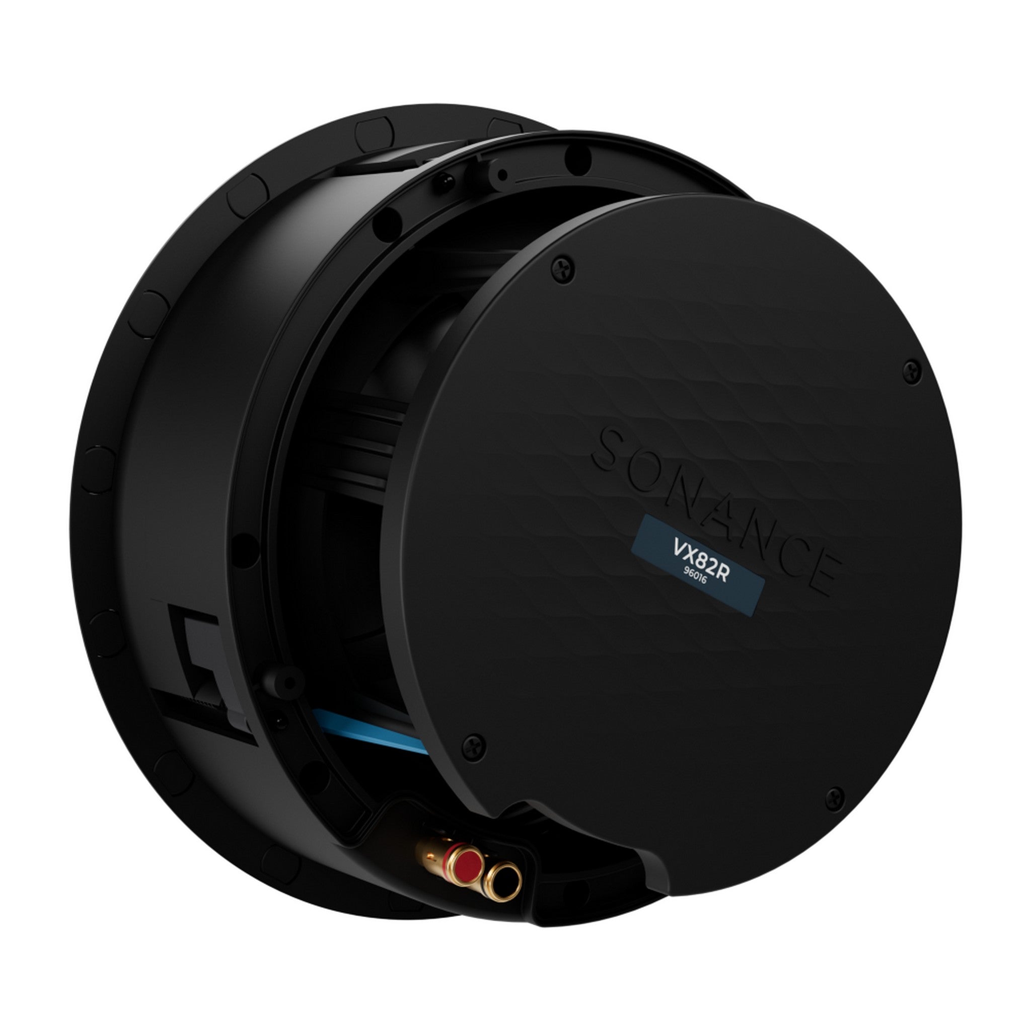 Sonance VX86R Pair of 8-Inch Round In-Ceiling Speakers with White Micro Trim Grille
