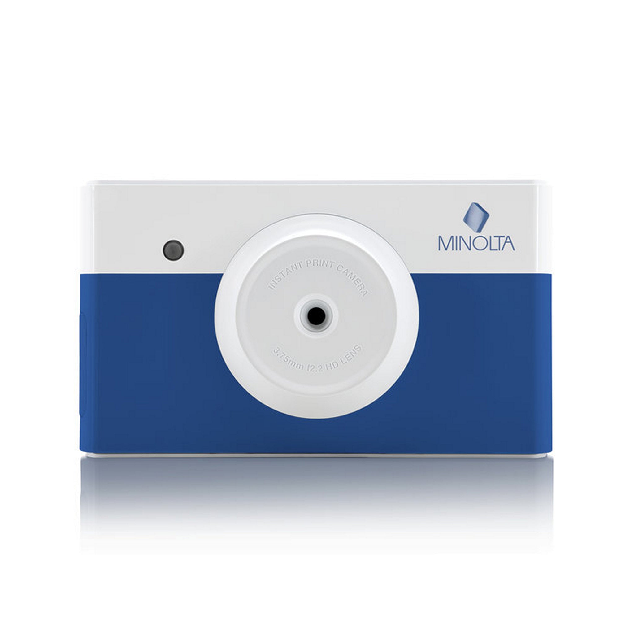 Blue Minolta Digital Instant Print Camera - Ideal for Capturing and Printing Memories