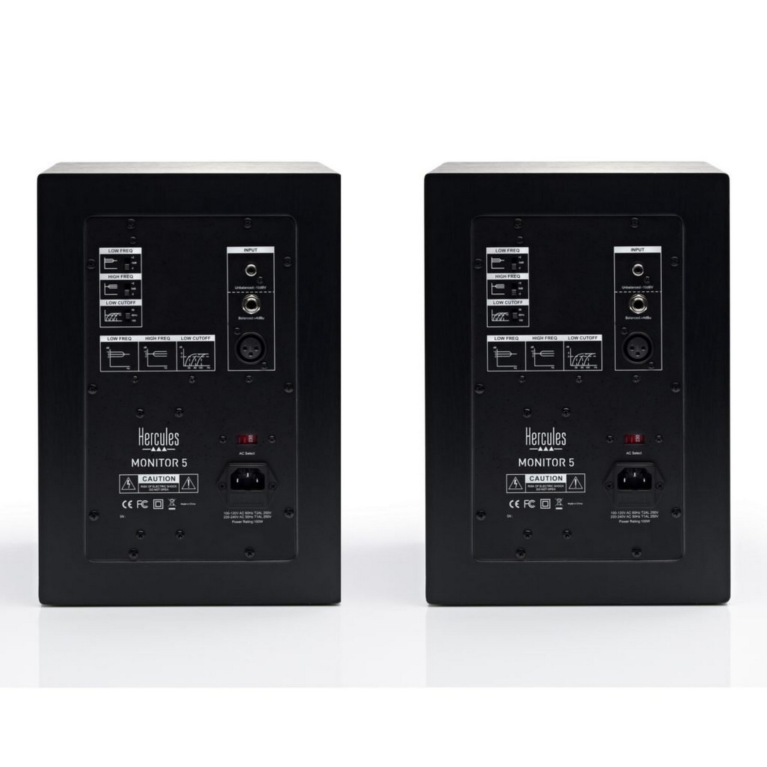Hercules Professional Active 5-Inch Monitoring Speakers for Music Mixing and Multimedia Creation