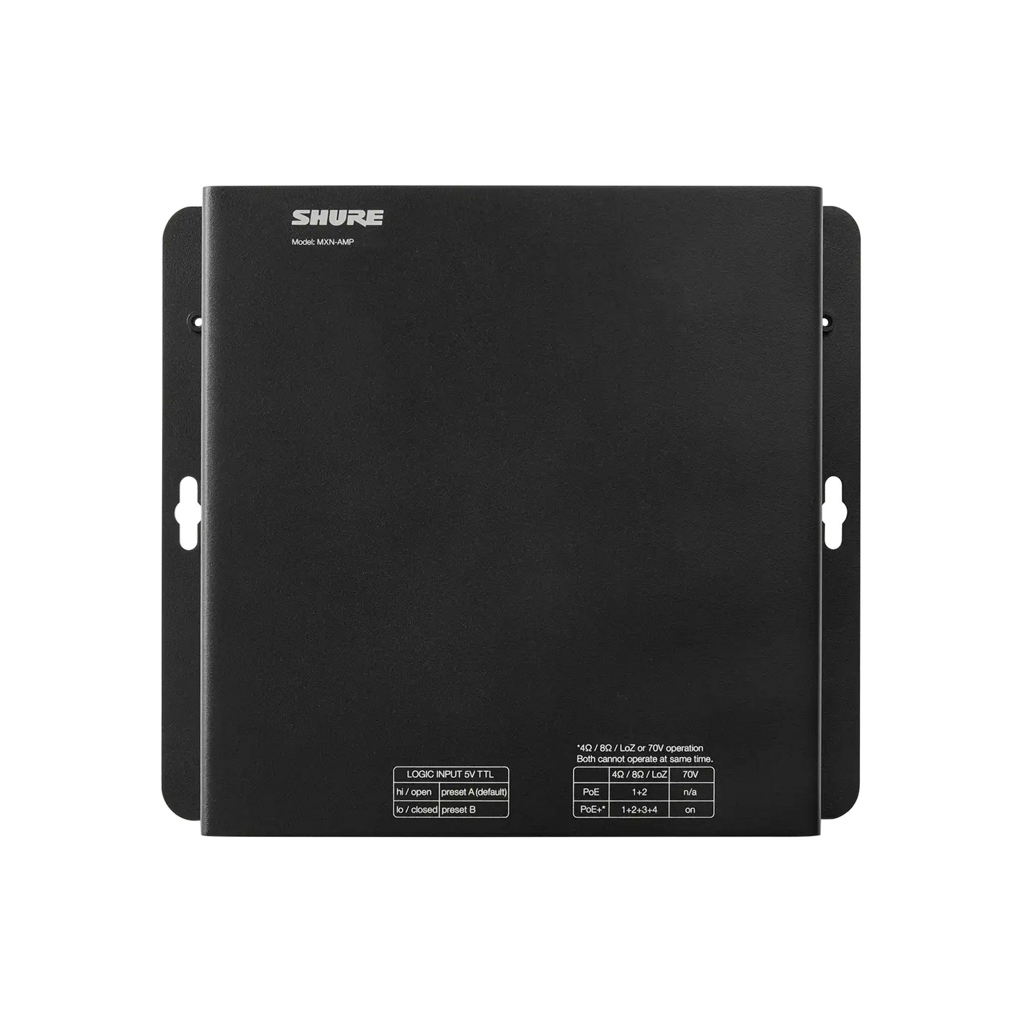 Shure High - Performance Microflex MXN - AMP 70V PoE - Powered Audio Amplifier