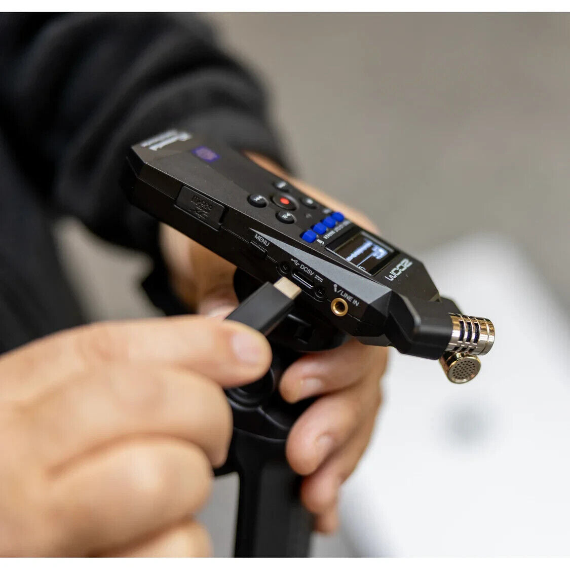 Zoom H1essential 2-Channel 32-Bit High-Quality Portable Audio Recorder for Content Creators, Podcasters, Filmmakers, and Musicians