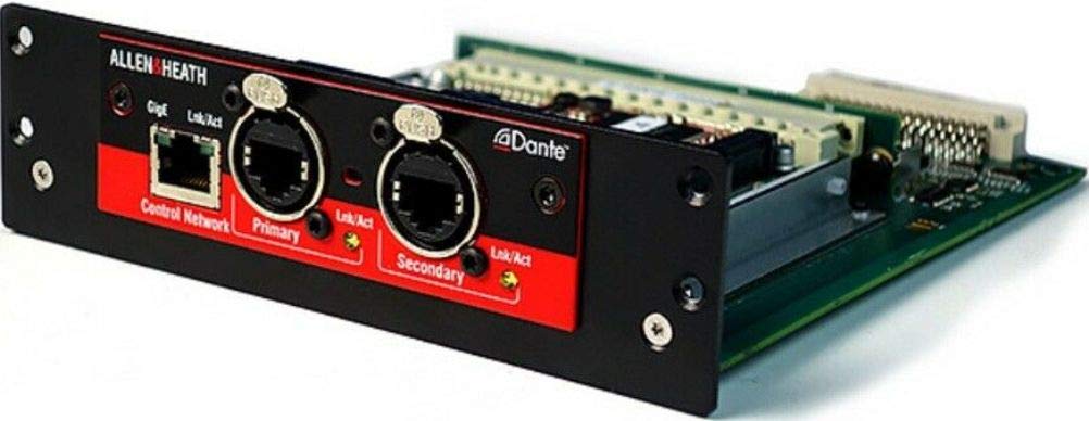 Allen & Heath 64x64 Dante 96kHz Audio Networking Card M-DL-DANTE64-A