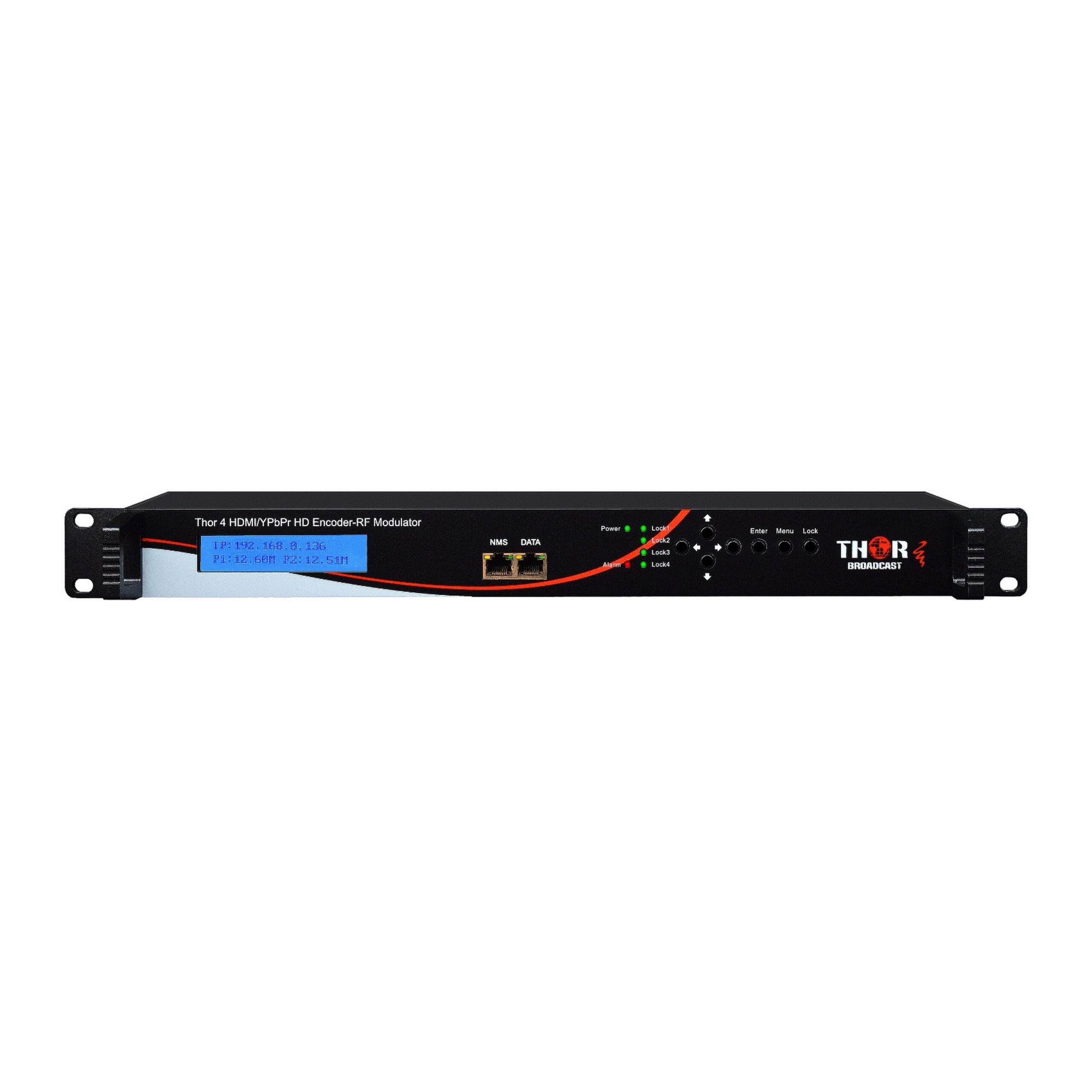 Thor Fiber 4-Channel HDMI/YpPbr/Composite to QAM Low-Latency Encoder Modulator