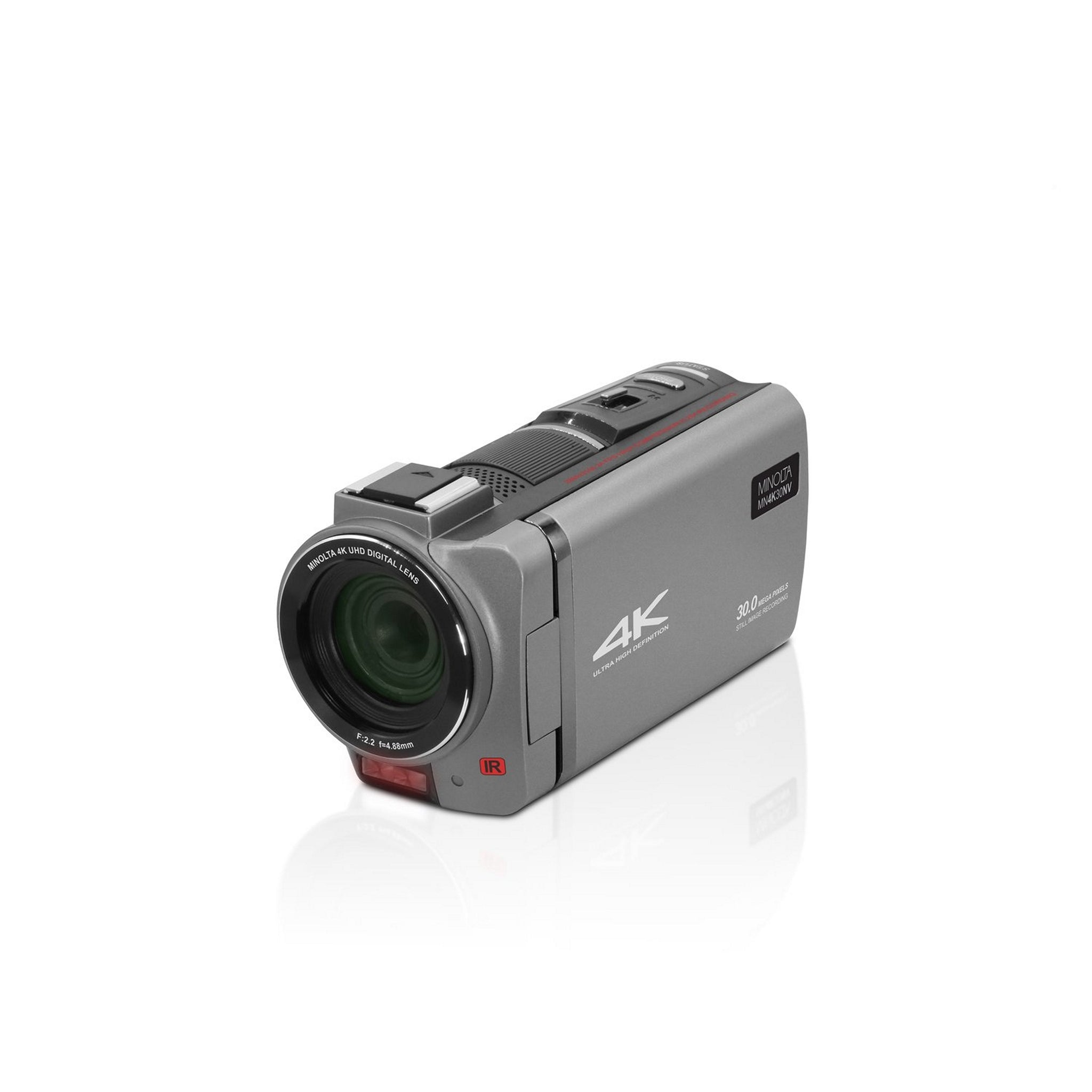 Minolta MN4K30NV Gunmetal 4K Ultra HD 30MP Night Vision Camcorder