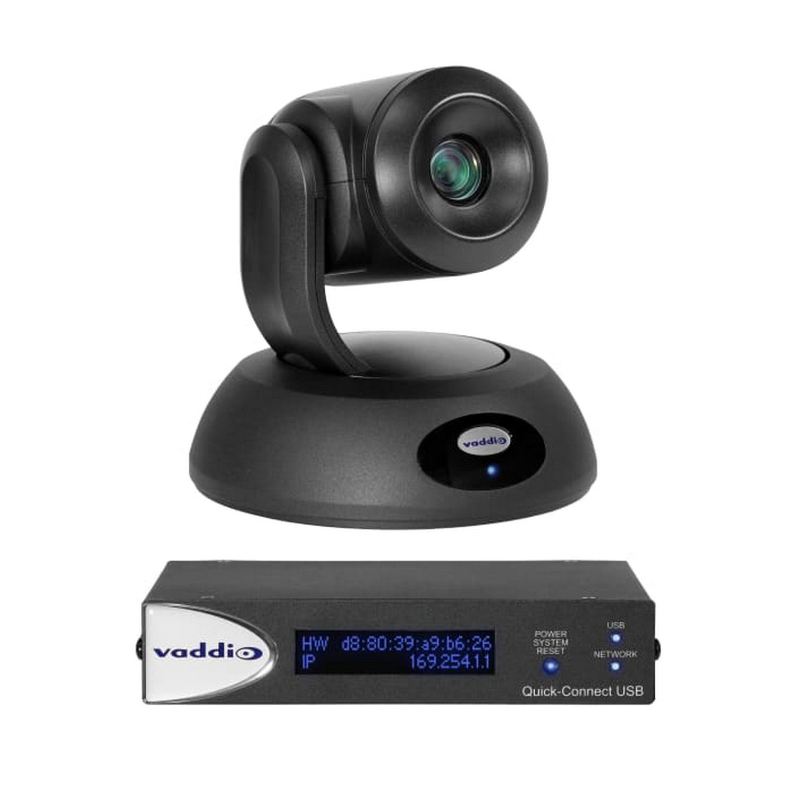 Vaddio Professional Black RoboSHOT 30E QUSB PTZ Camera System for Large Spaces