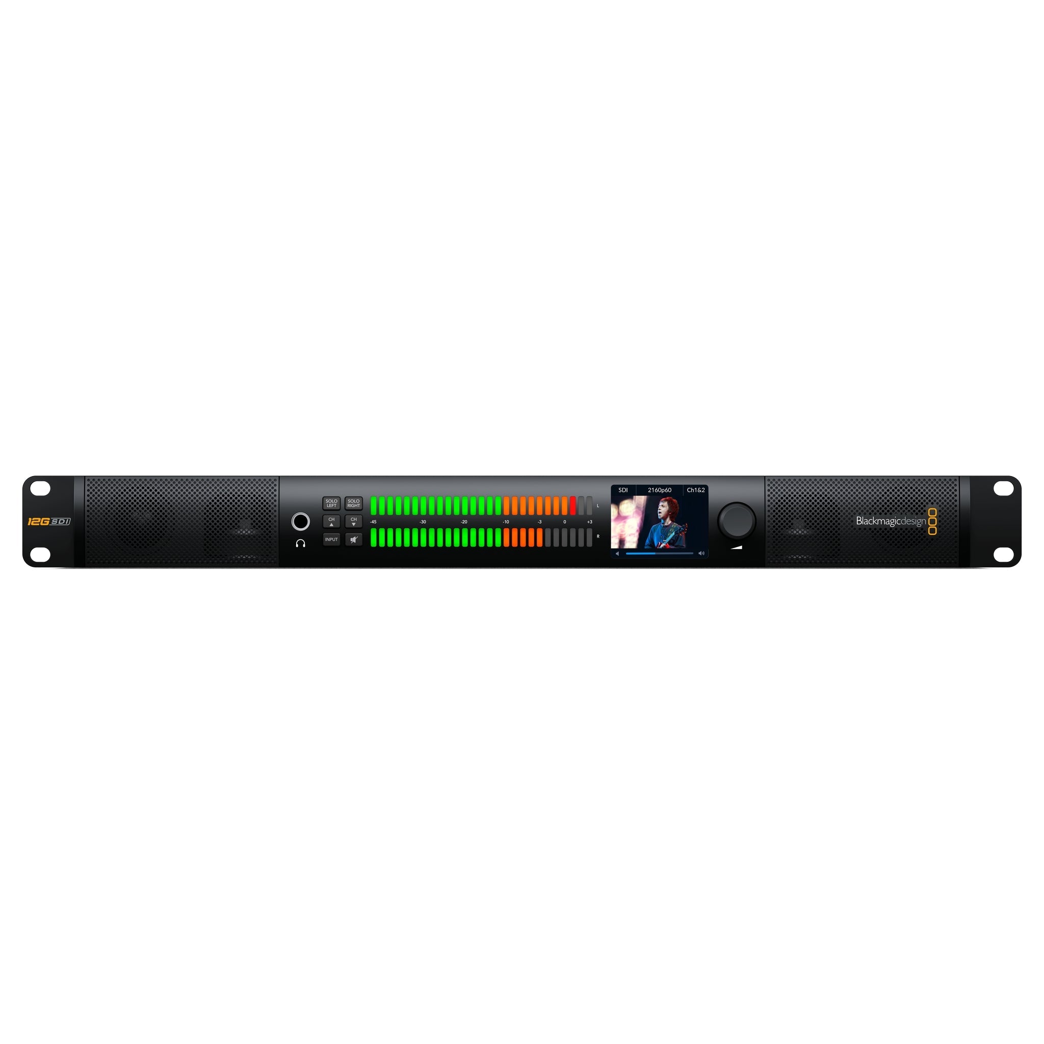 Blackmagic Design Professional Rack - Mounted Audio Monitor 12G G3 with 10G Ethernet SMPTE - 2110 IP Connectivity