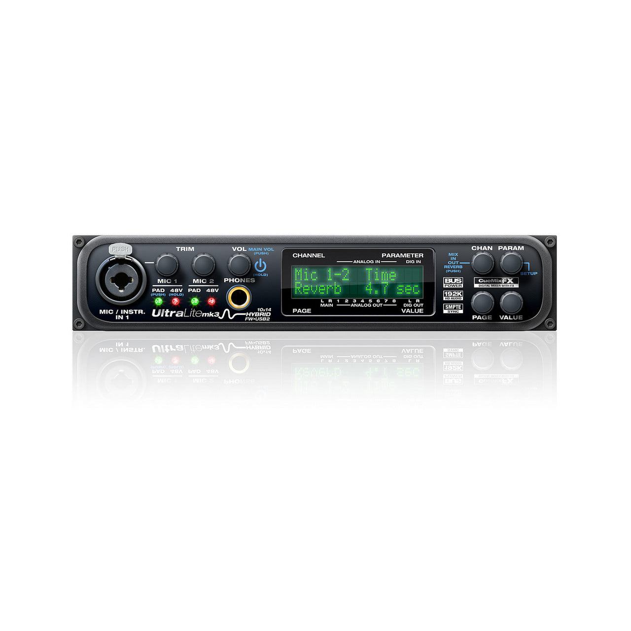 MOTU UltraLite-mk3 Hybrid: FireWire & USB2 Audio Interface with Onboard Effects & Mixing