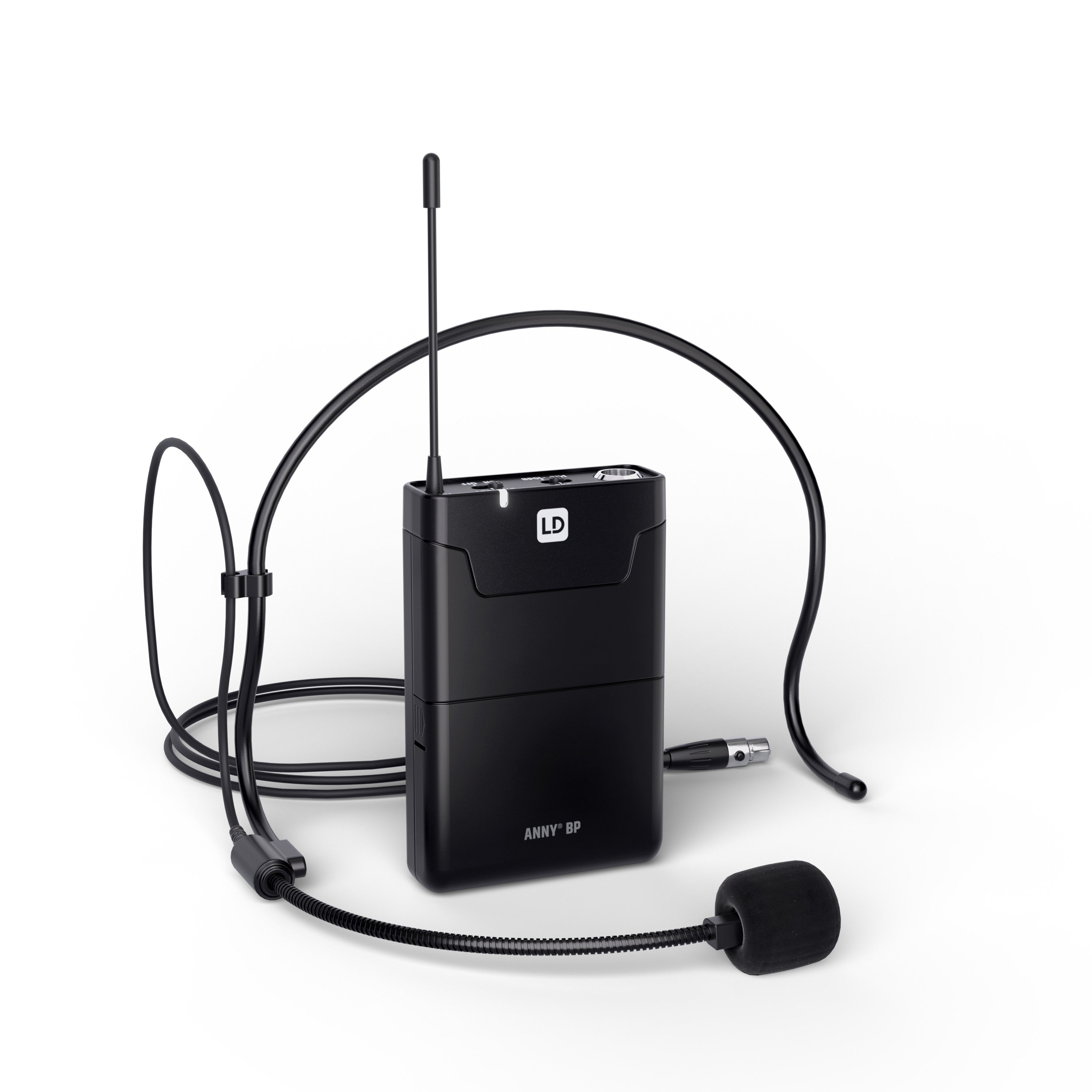 LD Systems ANNY 10 BPH 2 - A 10-Inch High - Performance Portable Battery - Operated Bluetooth Headset and Bodypack Public Address System