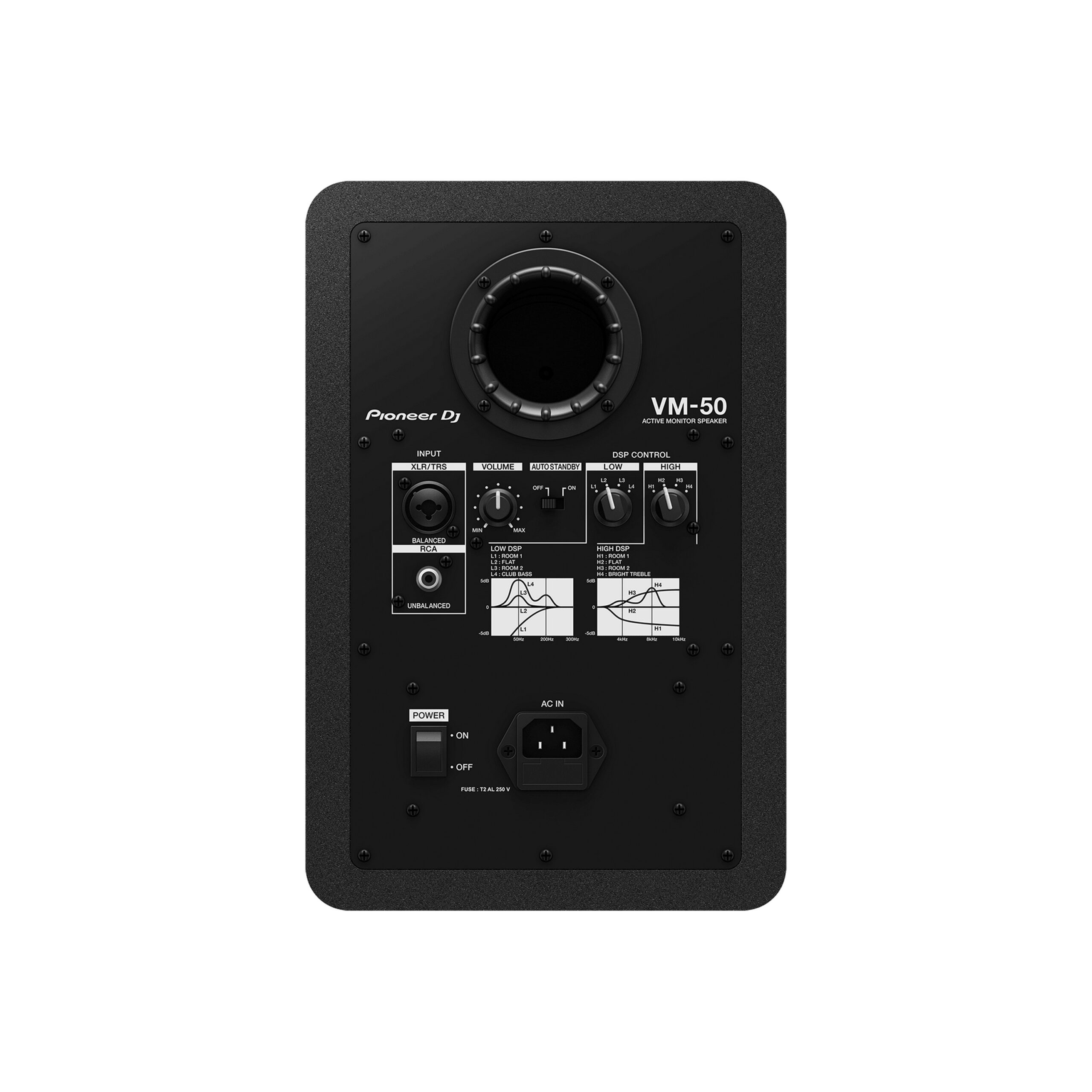 Pioneer DJ Black Single 5.25-Inch Active Monitor Speaker VM-50