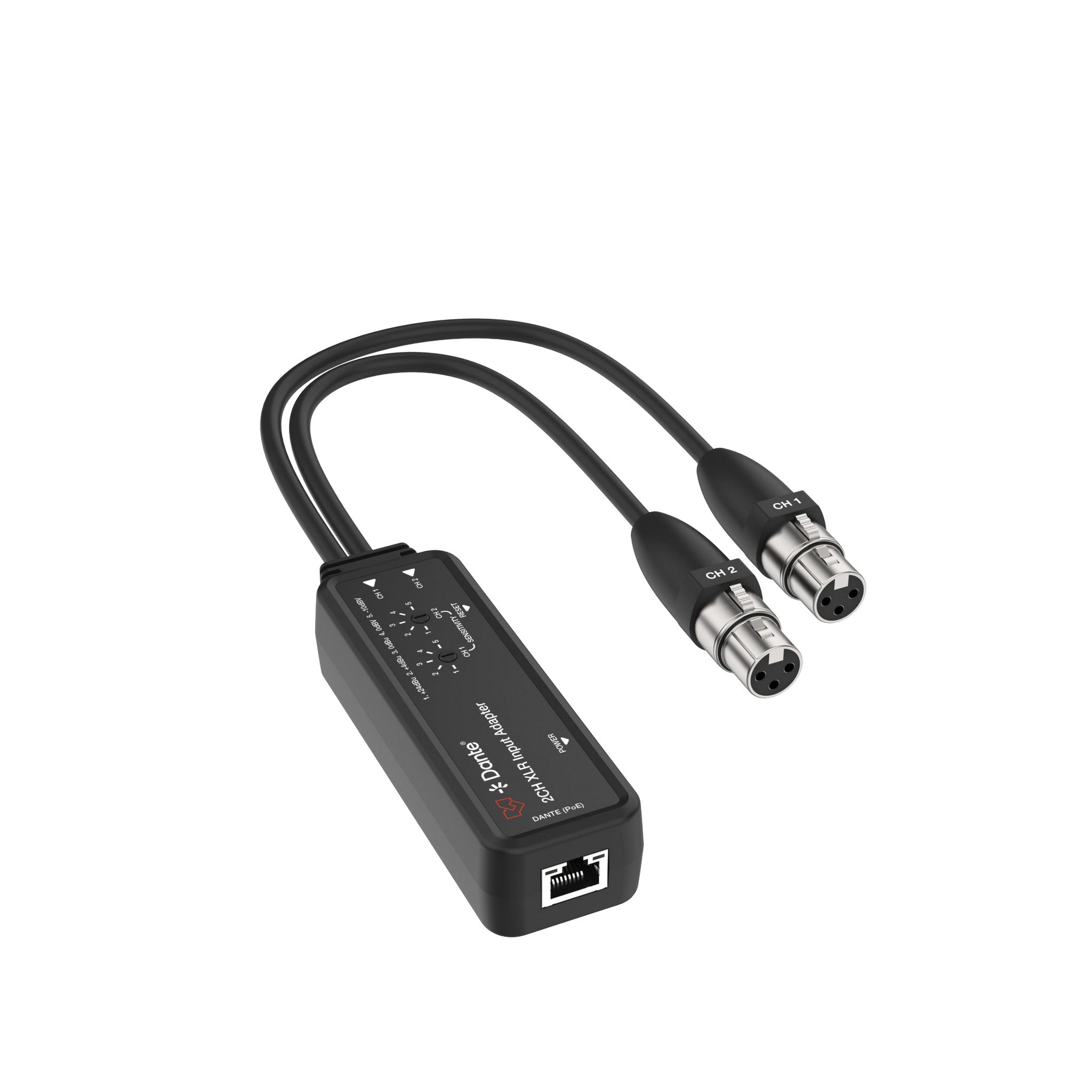 VigilLink High - Quality 2 - Channel Dante XLR Input Audio Adapter