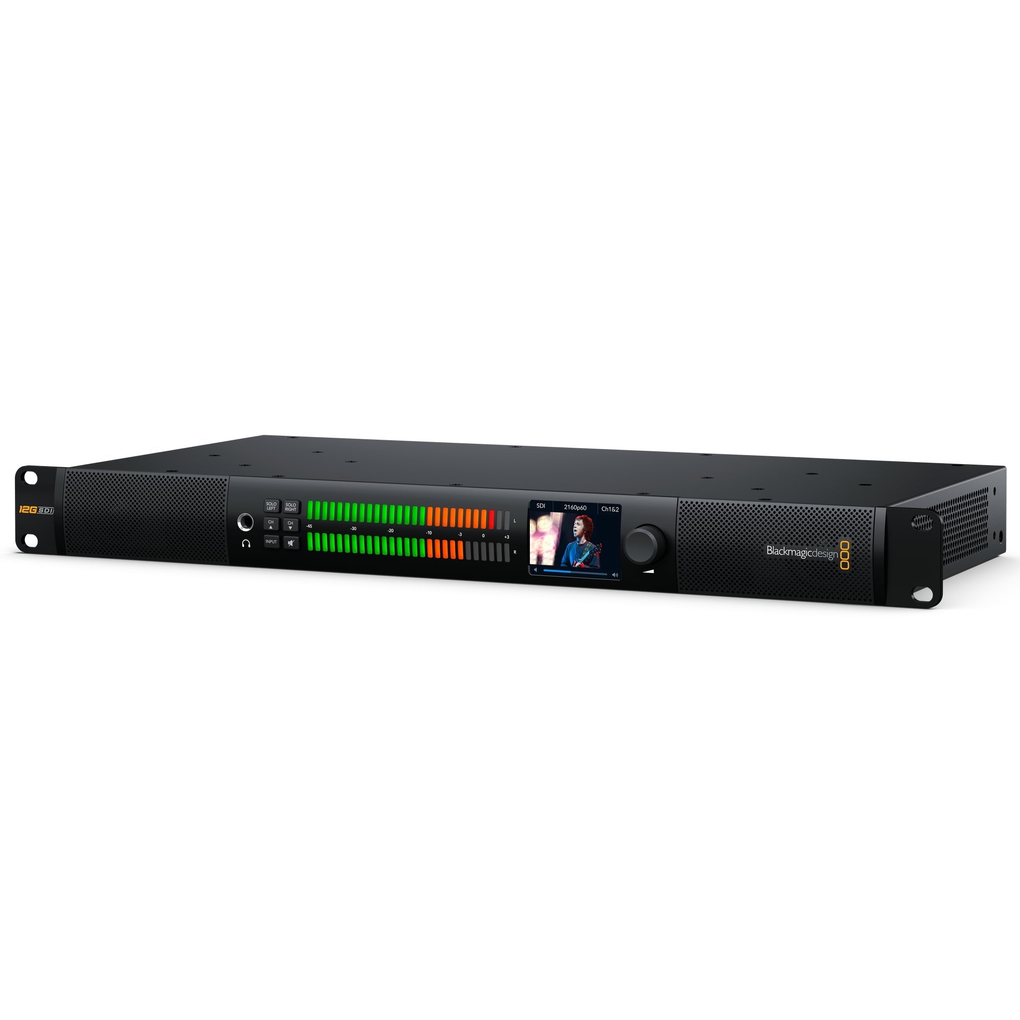 Blackmagic Design Professional Rack - Mounted Audio Monitor 12G G3 with 10G Ethernet SMPTE - 2110 IP Connectivity