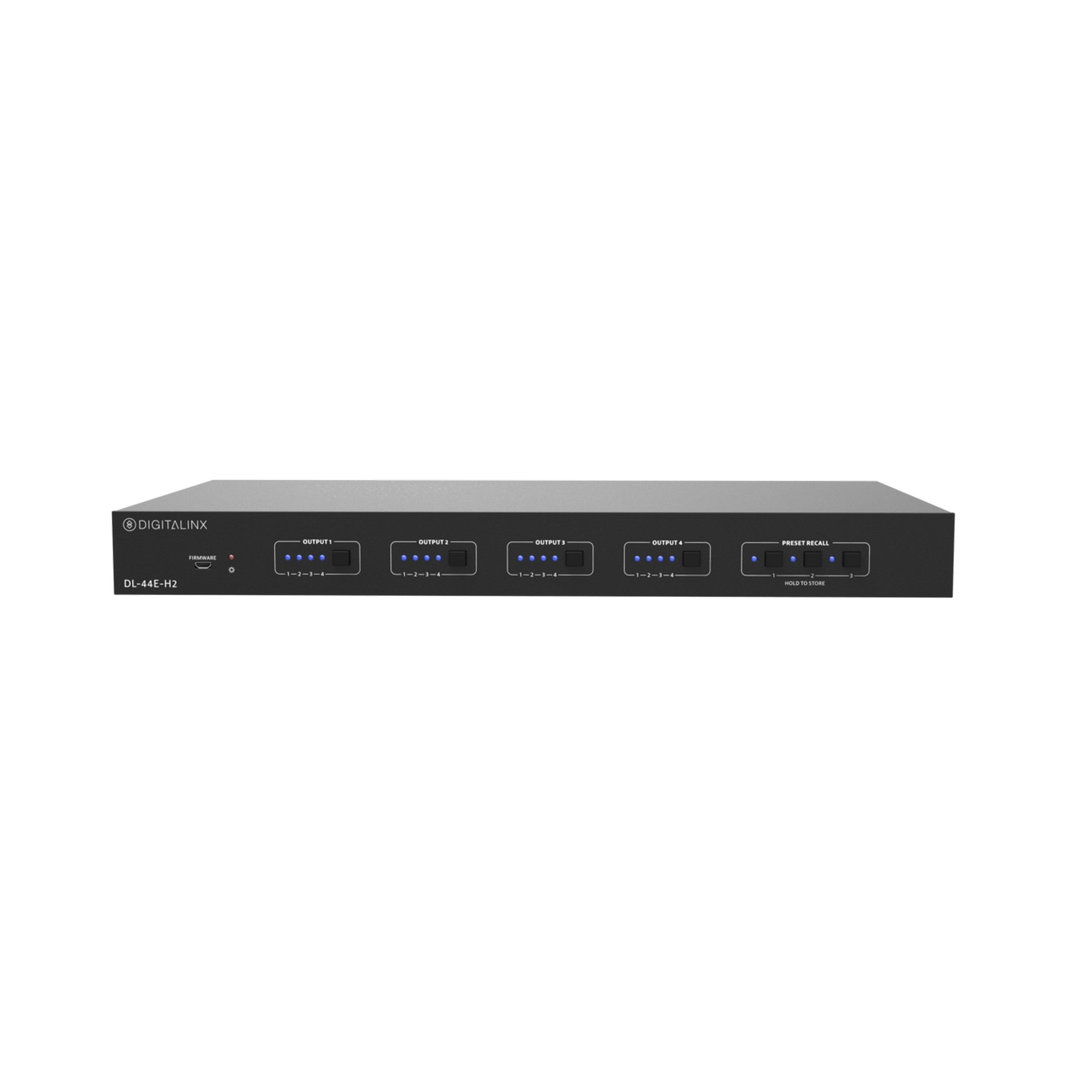 DigitaLinx DL-44E-H2-KIT 4K60 4 x 4 HDMI 2.0 / HDBaseT Matrix Switcher