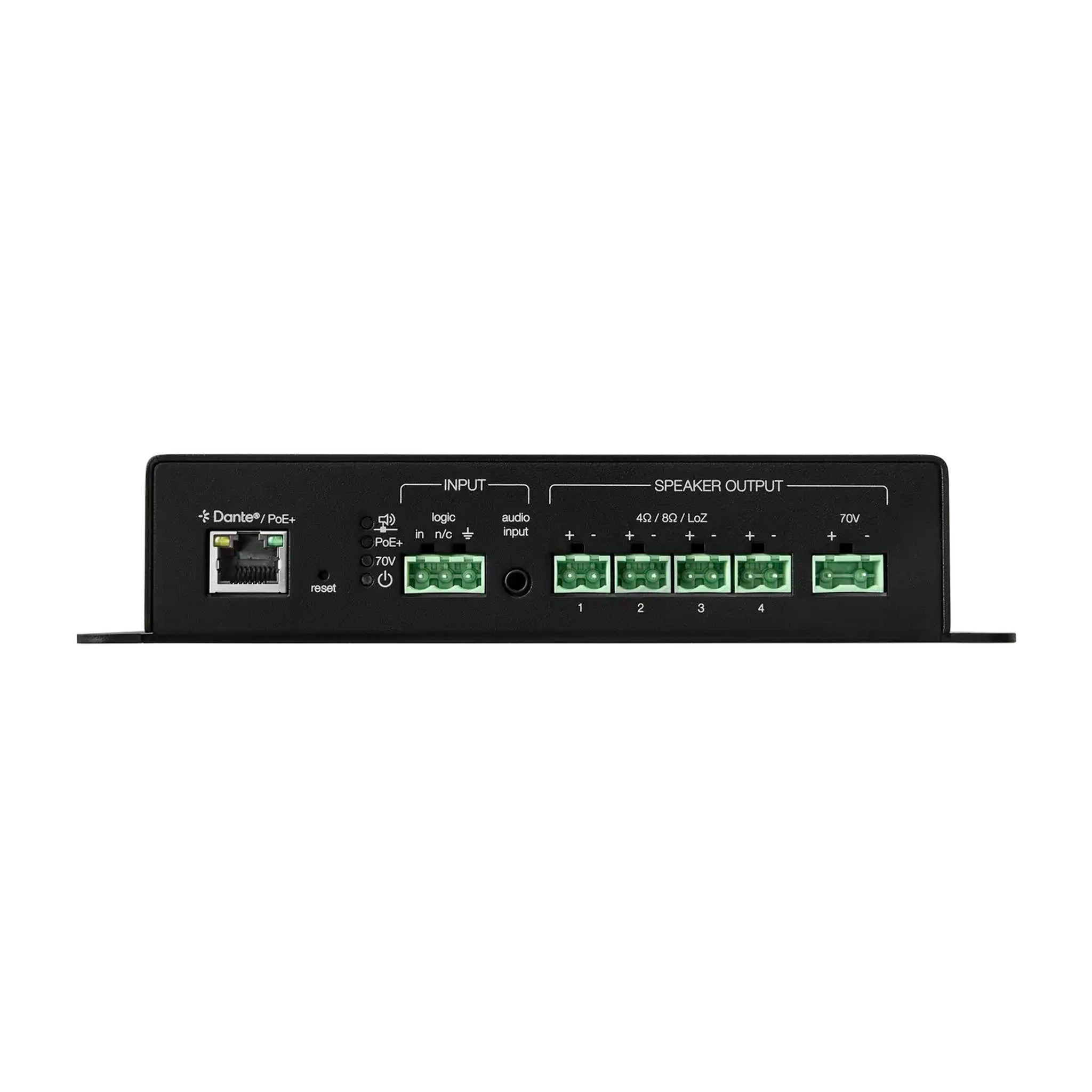 Shure High - Performance Microflex MXN - AMP 70V PoE - Powered Audio Amplifier