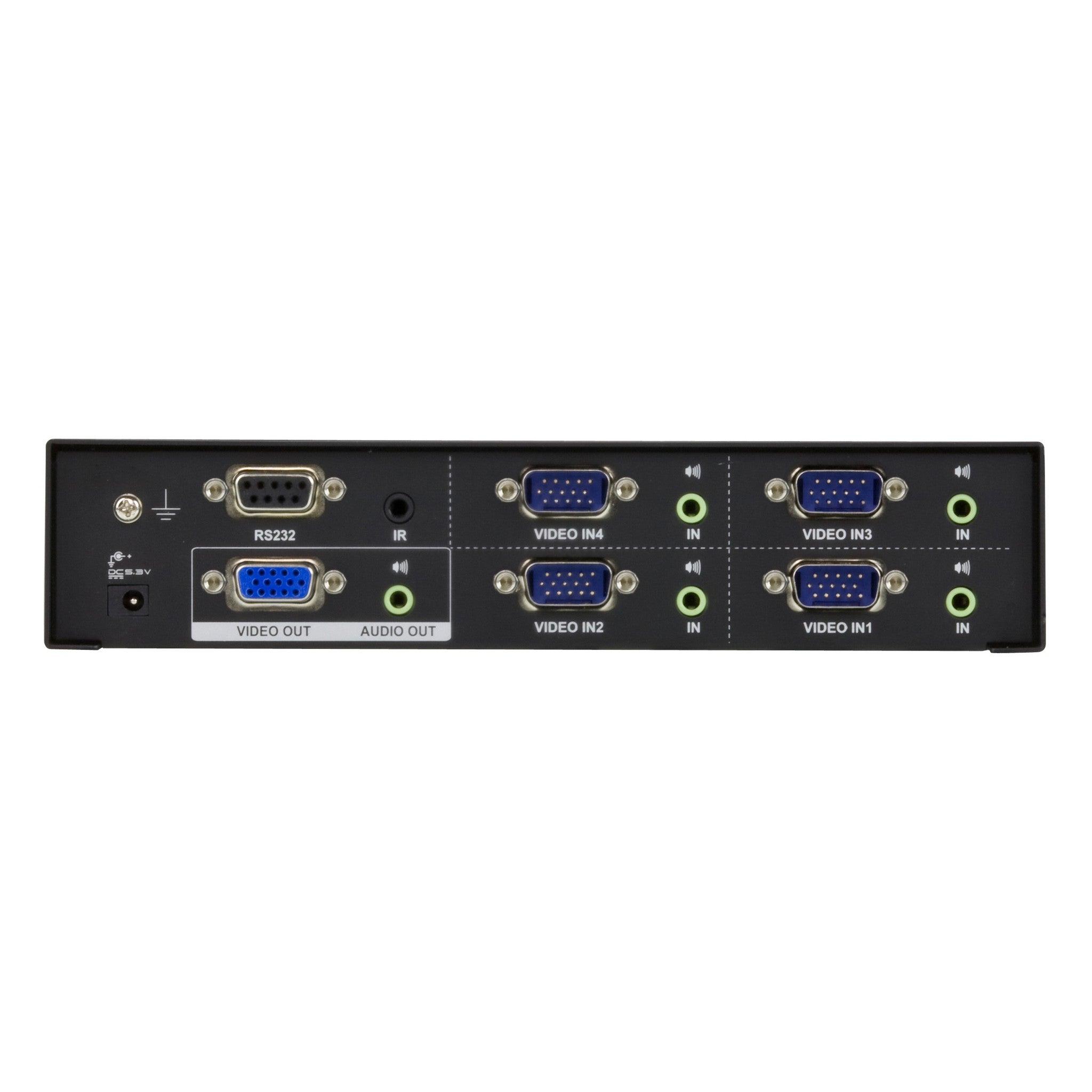 ATEN VS0401 Four-Port VGA Audio Switching Device for Connecting Multiple Computers to One Display
