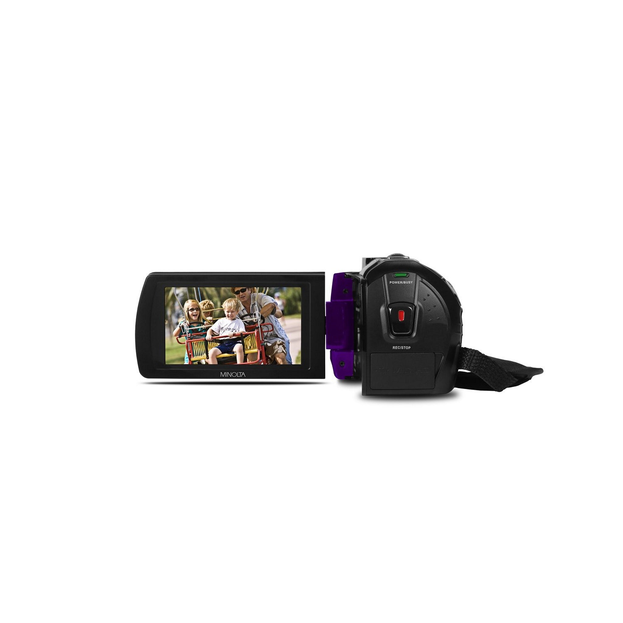 Purple Minolta MN200NV 1080p HD 24MP WiFi Digital Camcorder with Night Vision