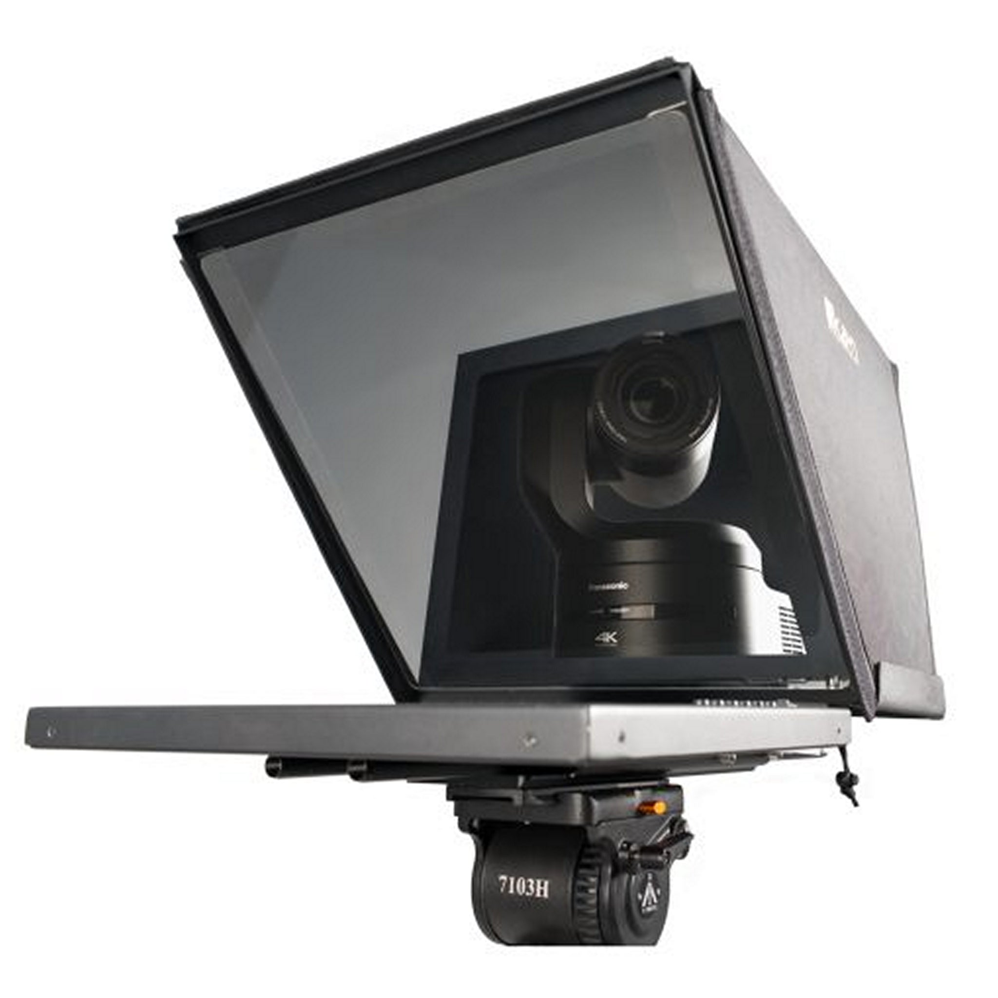 Ikan PT4900S-PTZ-V2-TRIPOD Professional 15-inch SDI Standalone Teleprompter Unit with Tripod and Dolly for Video Production