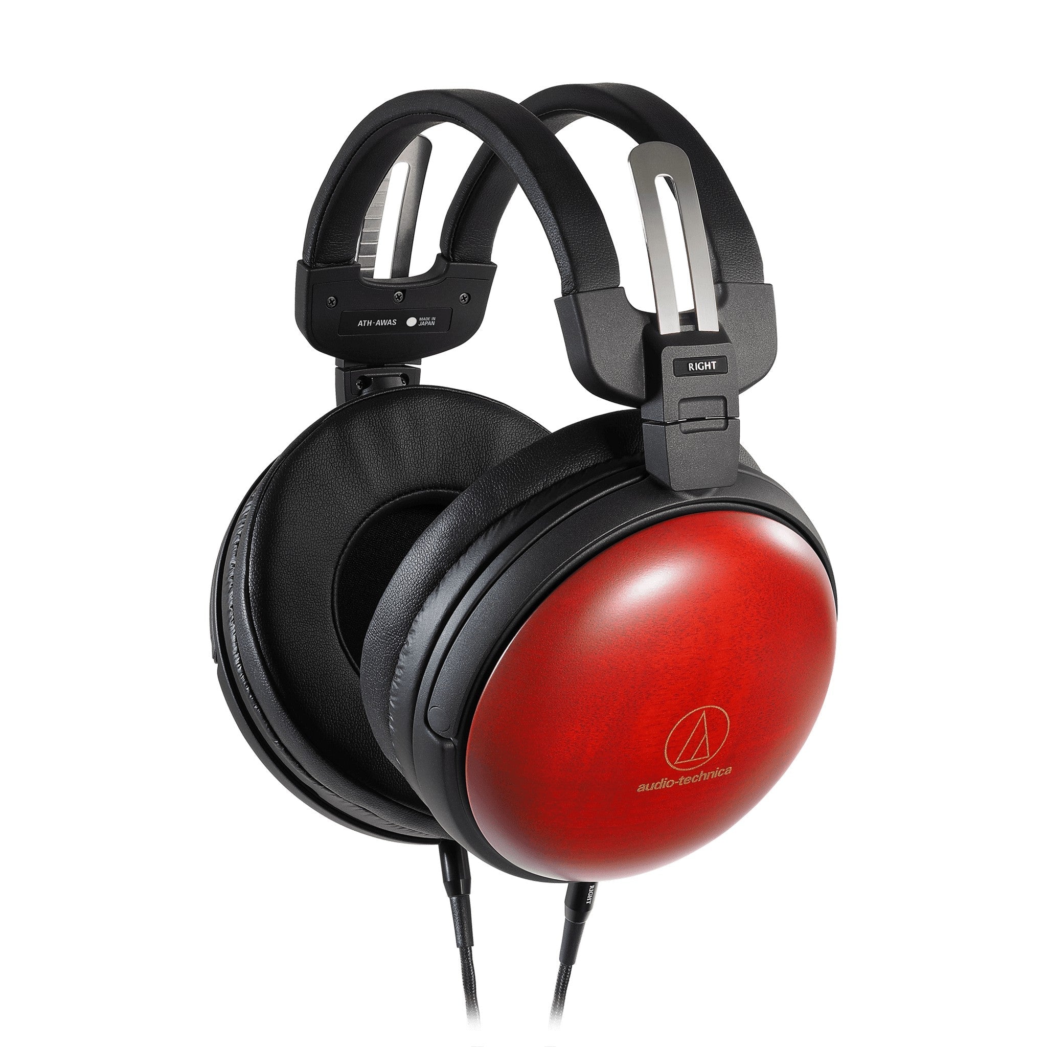 Audio-Technica ATH-AWAS High-End Audiophile Closed-Back Dynamic Over-Ear Wooden Headphones for Superior Sound Experience