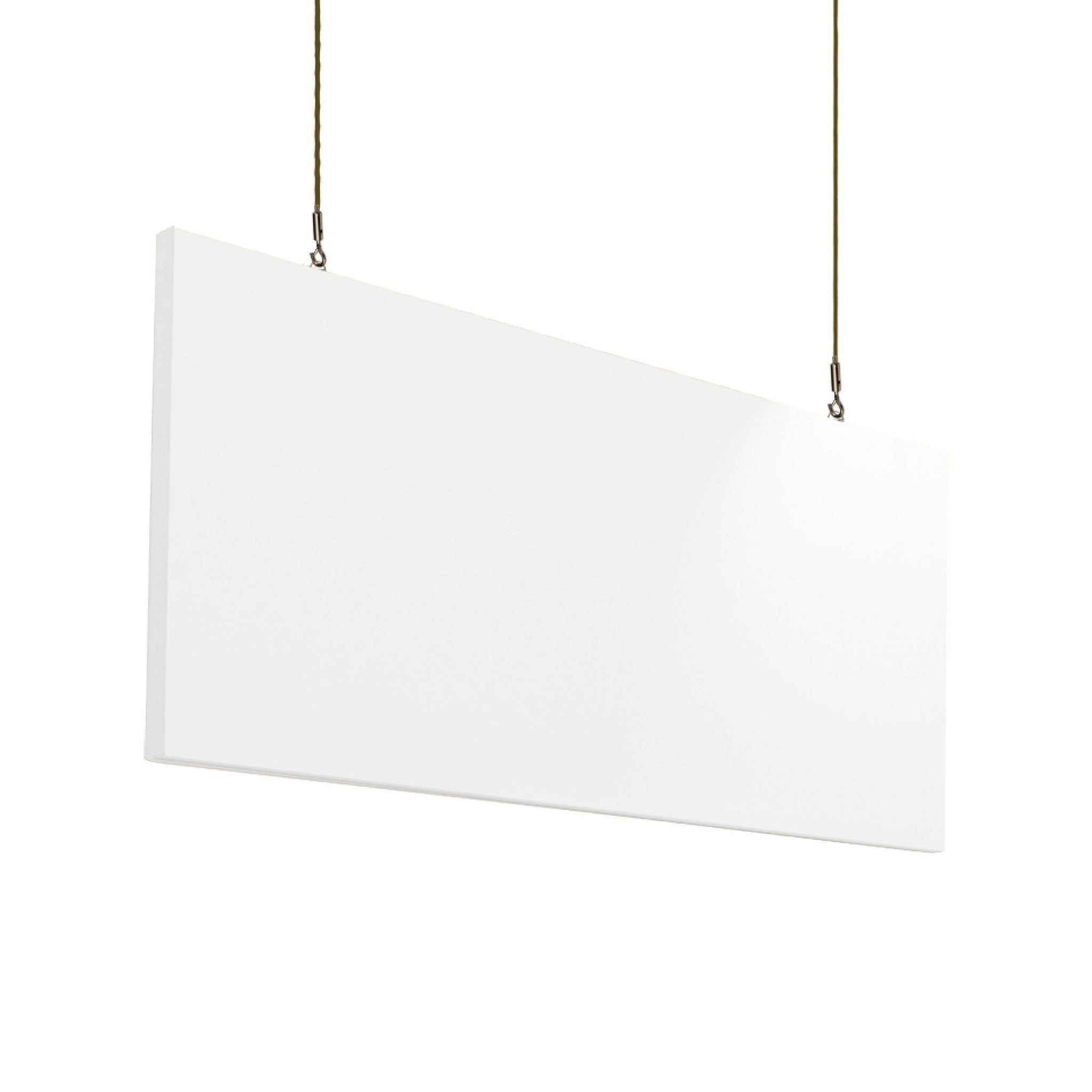 Primacoustic Saturna Broadway Hanging Acoustic Baffle Set of 2 in White Color, Measuring 24 x 48 x 1.5 Inches