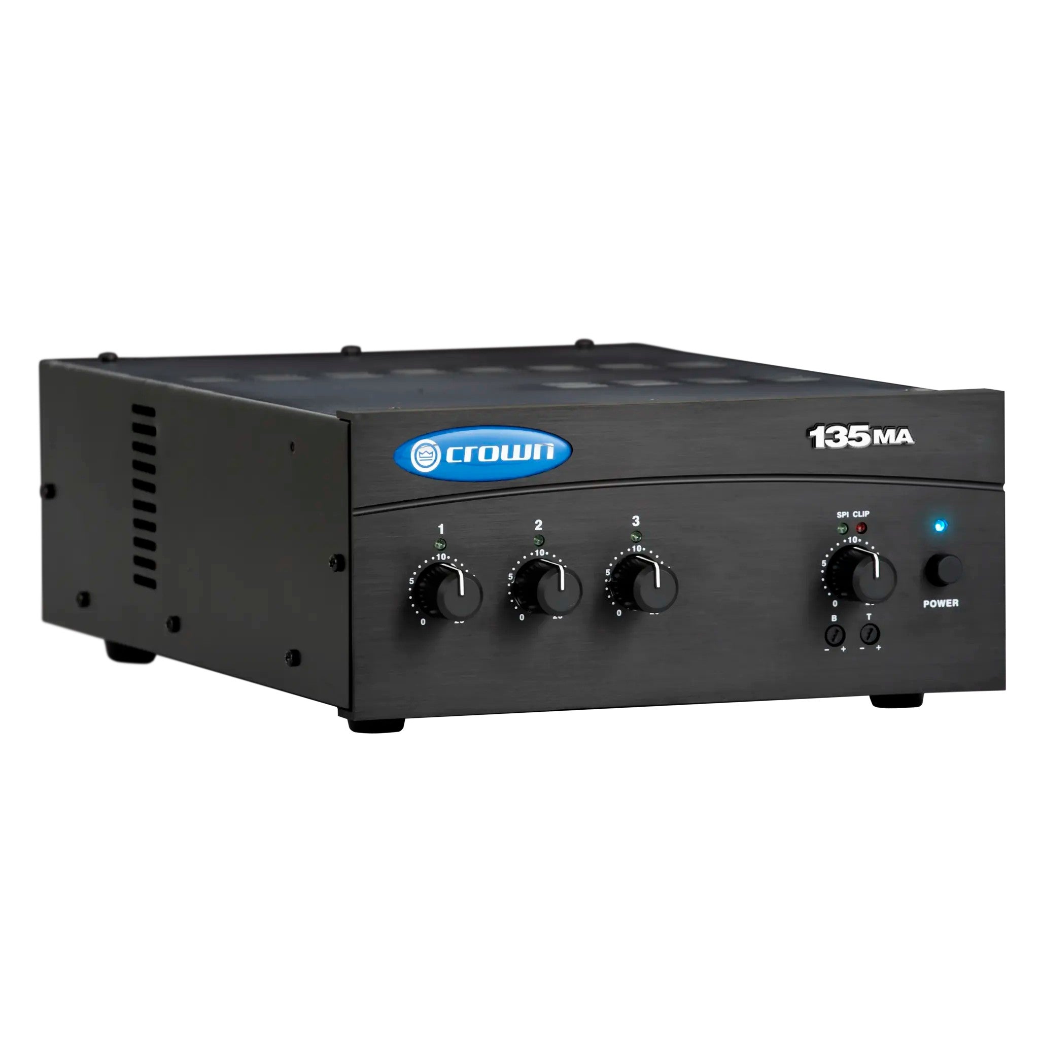 Crown 135MA Commercial Audio 3-Input 35-Watt Mixer Amplifier for Paging, Background Music, and Music-on-Hold