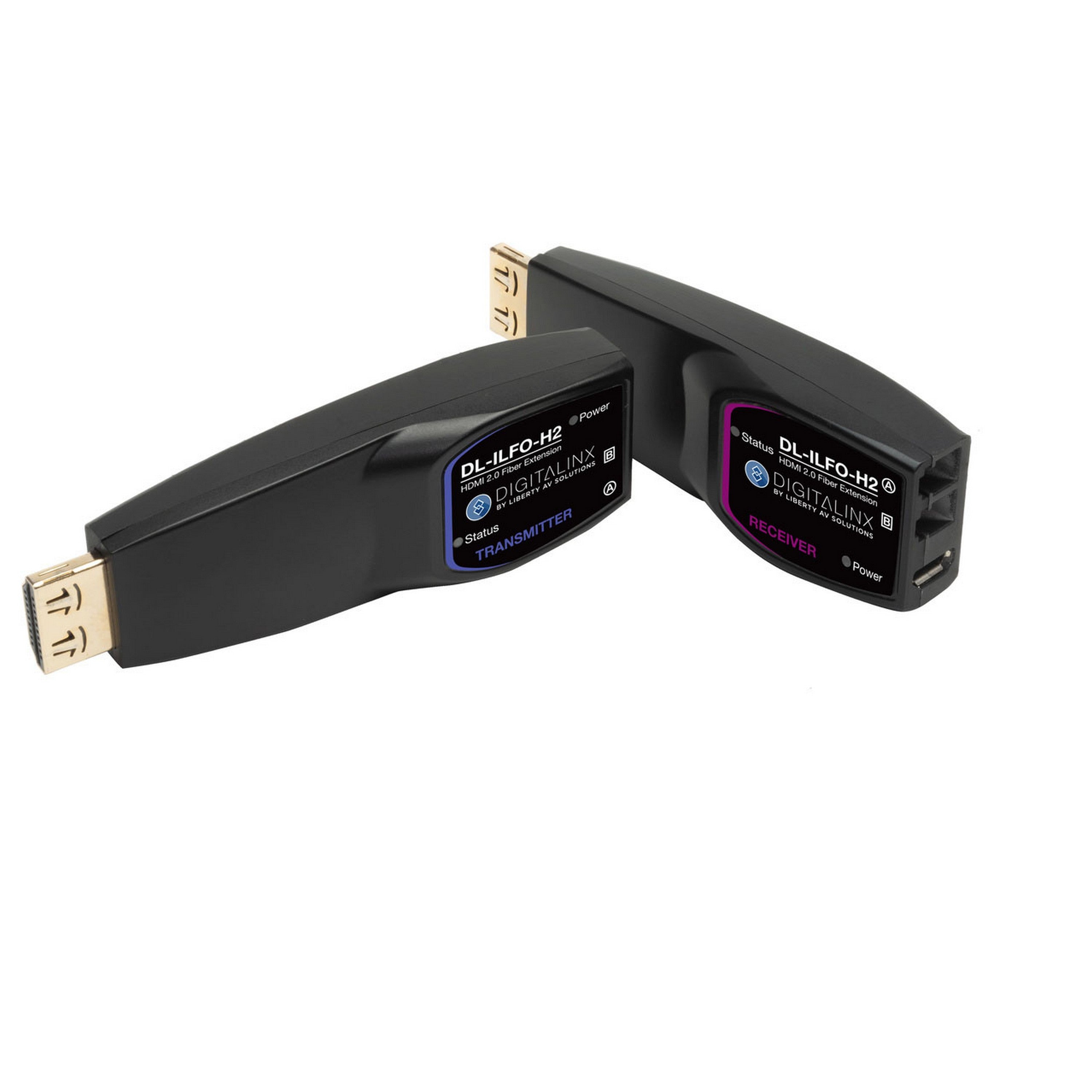DigitaLinx High - Performance 18G 4K60 HDMI 2.0 Fiber Optic Extender Set (DL - ILFO - H2) for Long - Distance Signal Transmission