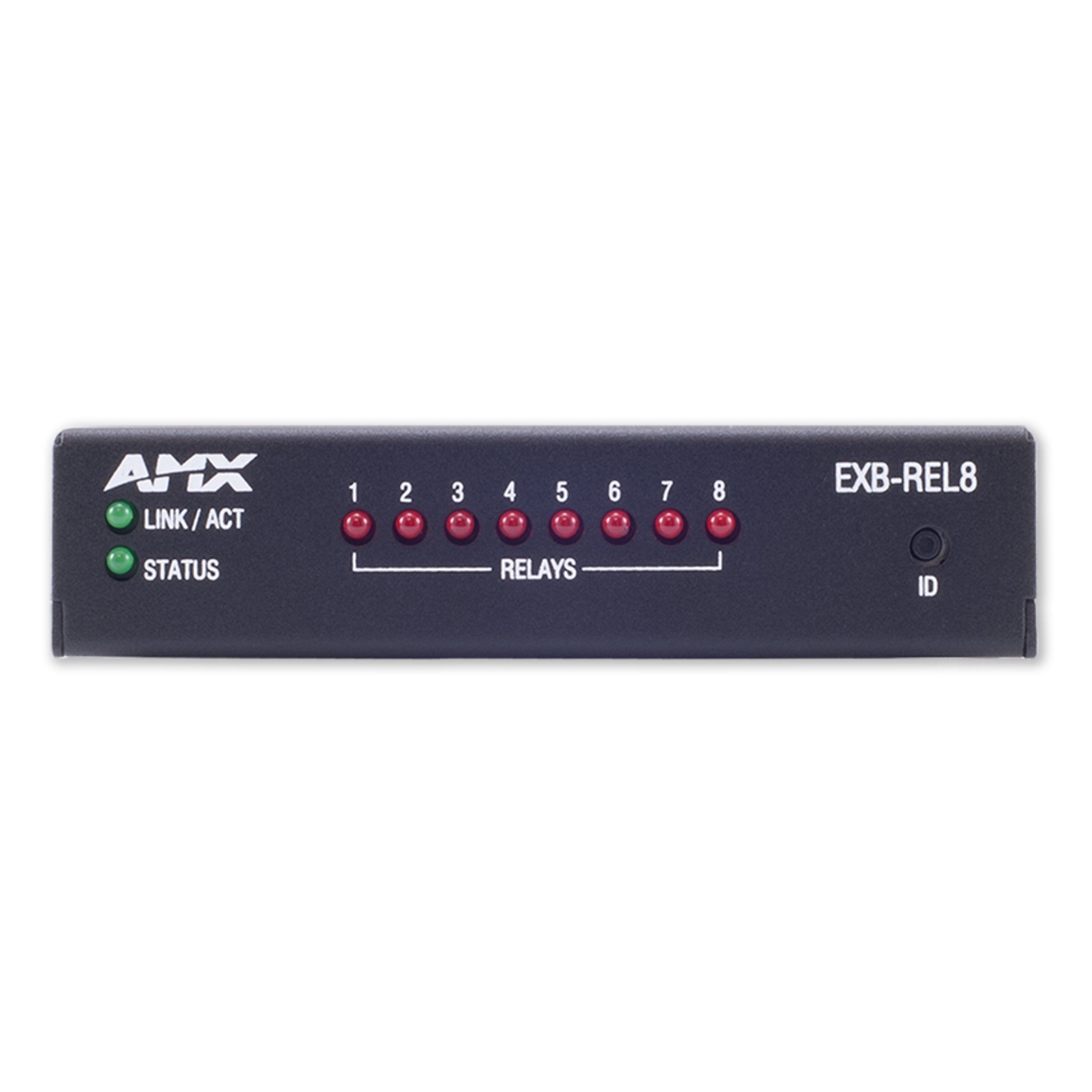 AMX EXB-REL8 ICSLan 8-Channel Relay Interface for Remote Device Control in Ethernet Networks