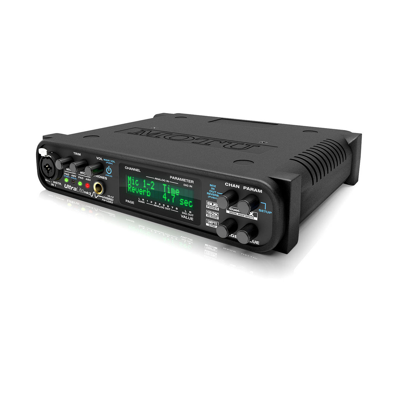 MOTU UltraLite-mk3 Hybrid: FireWire & USB2 Audio Interface with Onboard Effects & Mixing