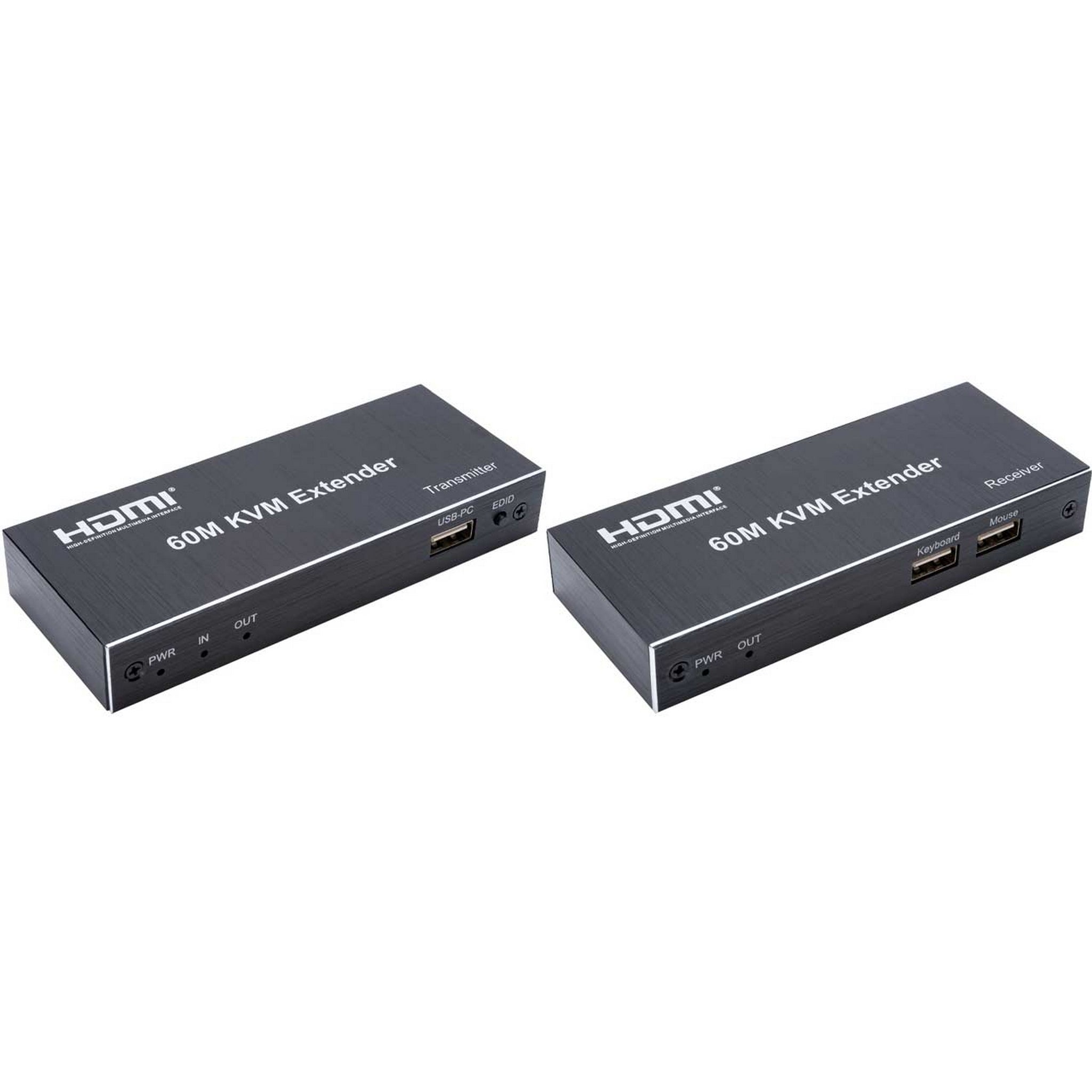 Ocean Matrix OMX-01KVKV0002 1080p 60Hz HDMI KVM Extender via CAT5E/6 for Long - distance Control