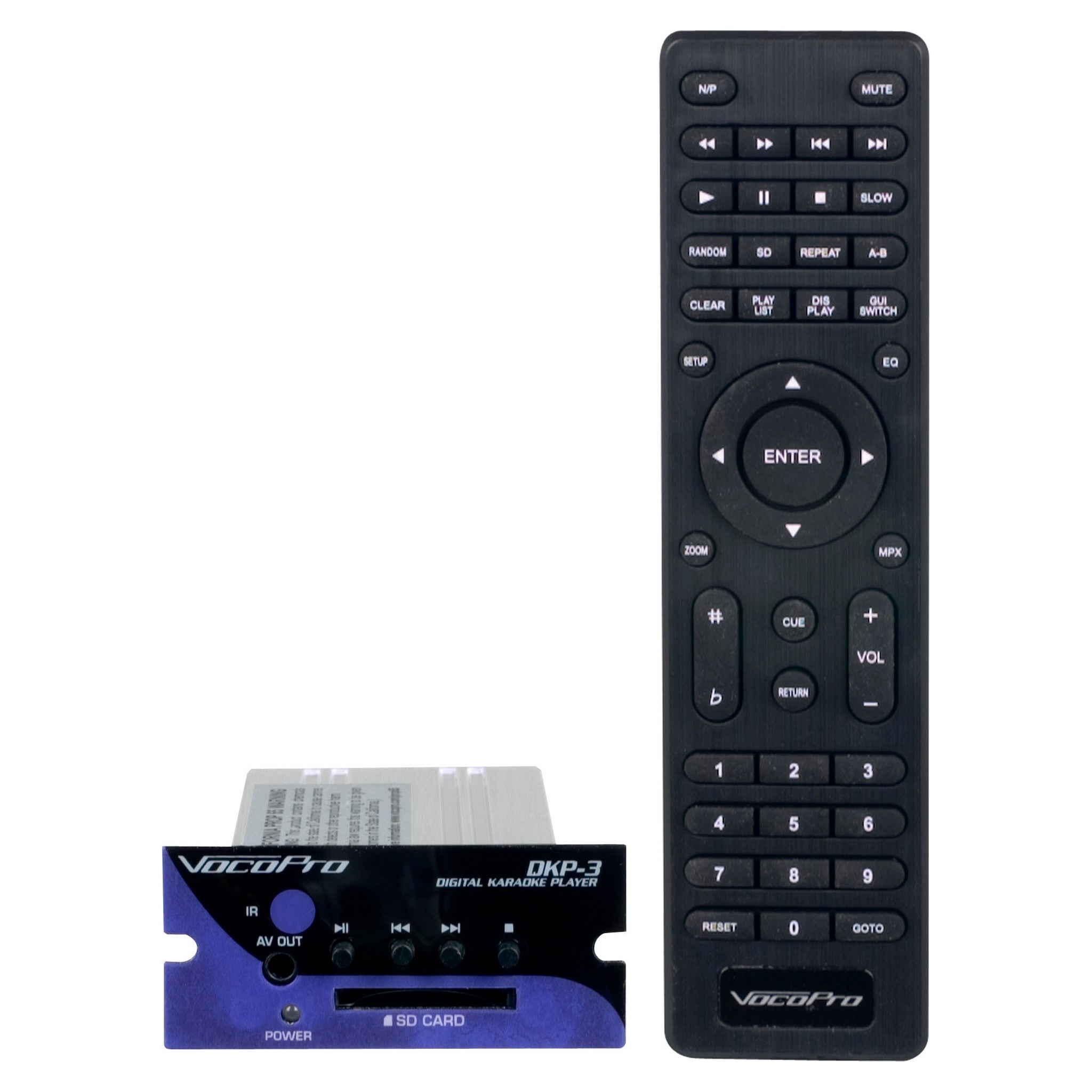 VocoPro DKP-3 Compact and Portable Digital SD Card Karaoke Player for DJs and Party Lovers