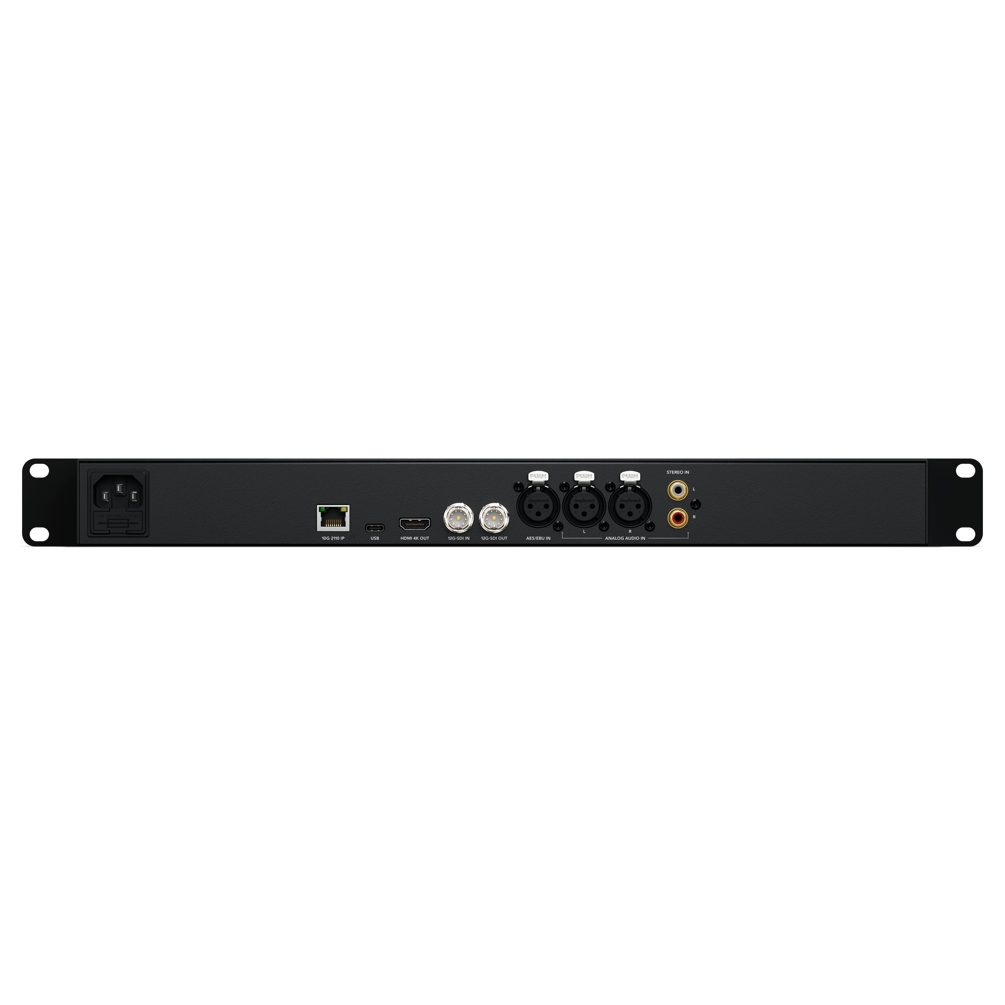 Blackmagic Design Professional Rack - Mounted Audio Monitor 12G G3 with 10G Ethernet SMPTE - 2110 IP Connectivity