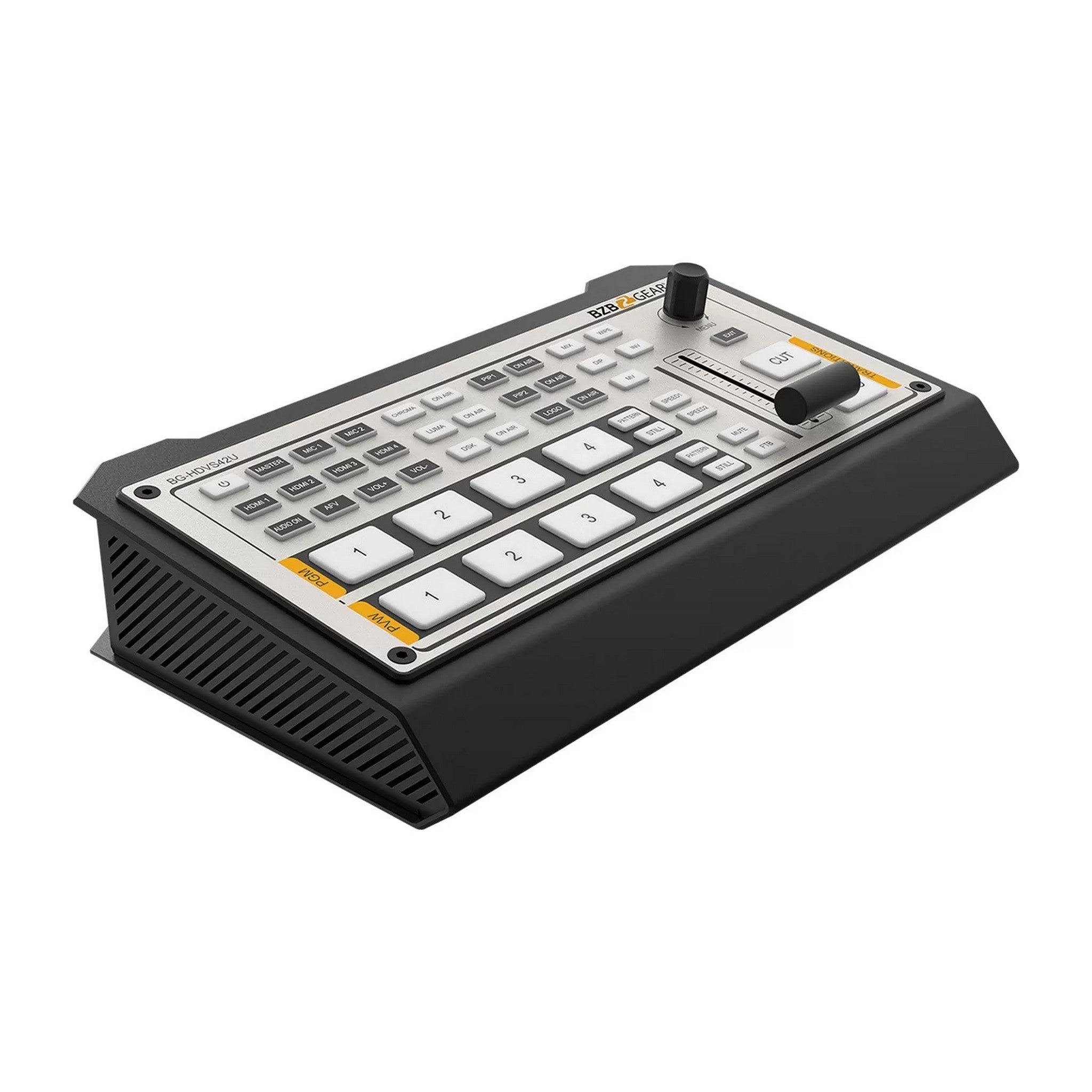 BZBGEAR BG-HDVS42U 4-Channel HDMI Professional Live Streaming Video and Audio Mixer Switcher for Enhanced Production