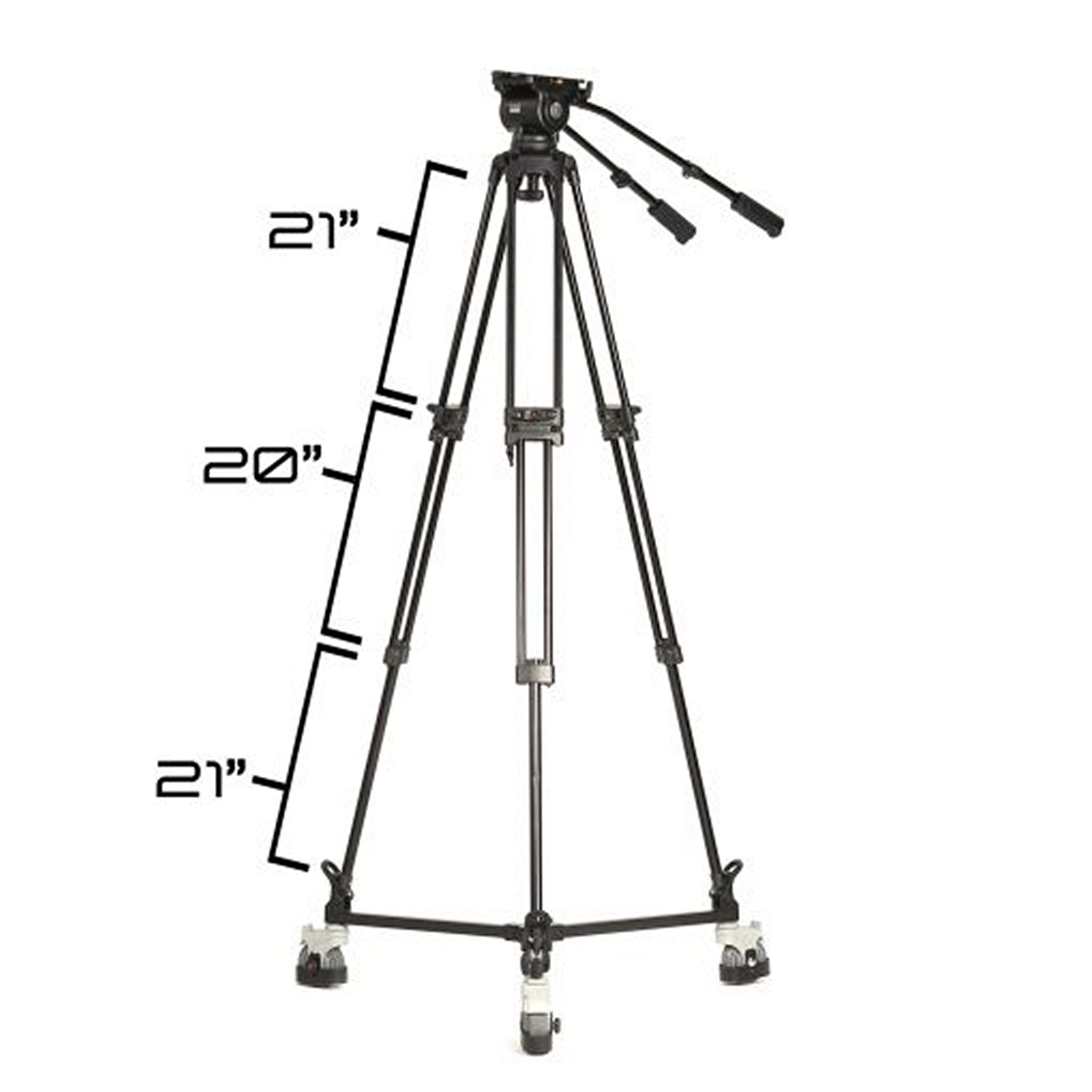 15-inch SDI Teleprompter Tripod Dolly All-in-One Bundle PT4500-TM-V3