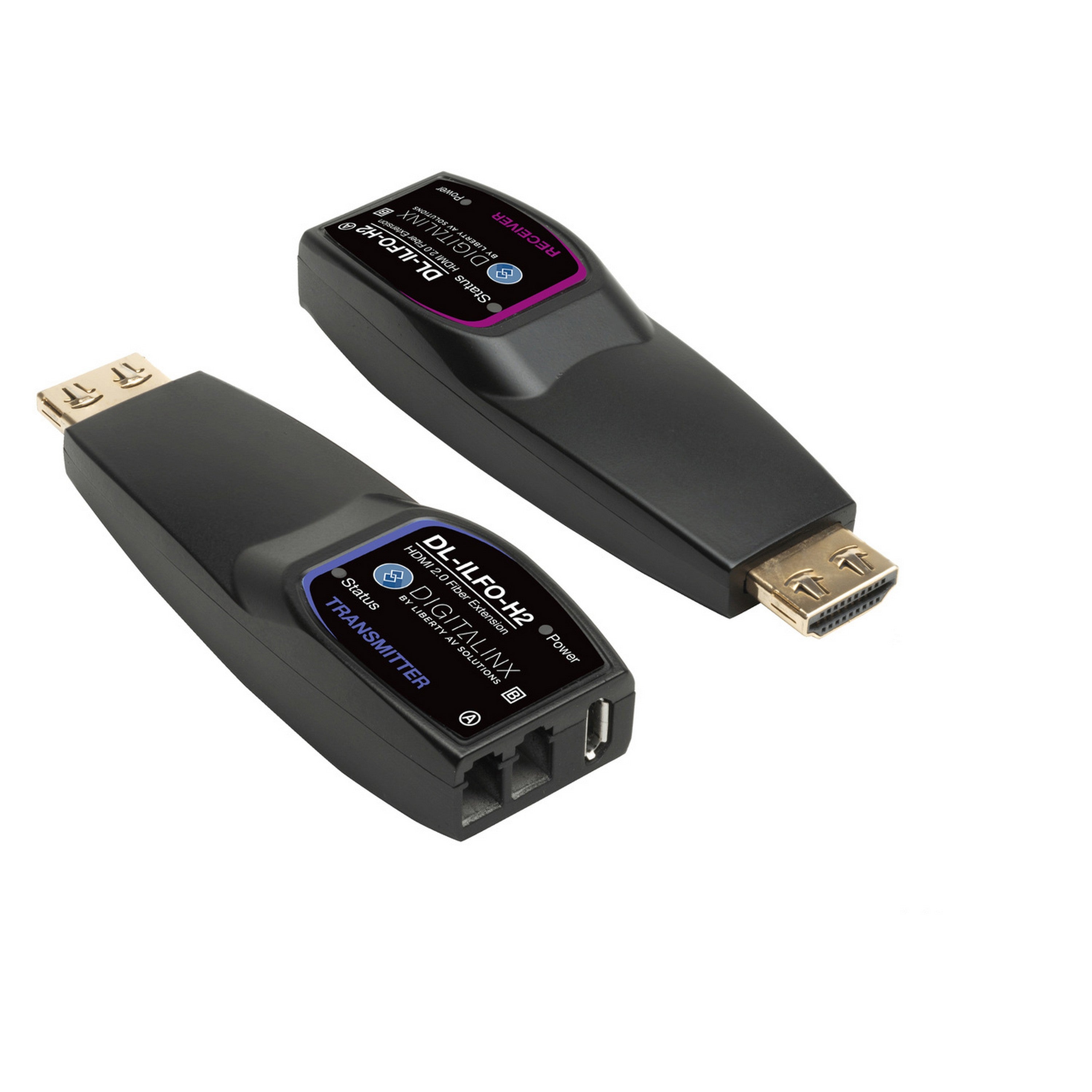 DigitaLinx High - Performance 18G 4K60 HDMI 2.0 Fiber Optic Extender Set (DL - ILFO - H2) for Long - Distance Signal Transmission