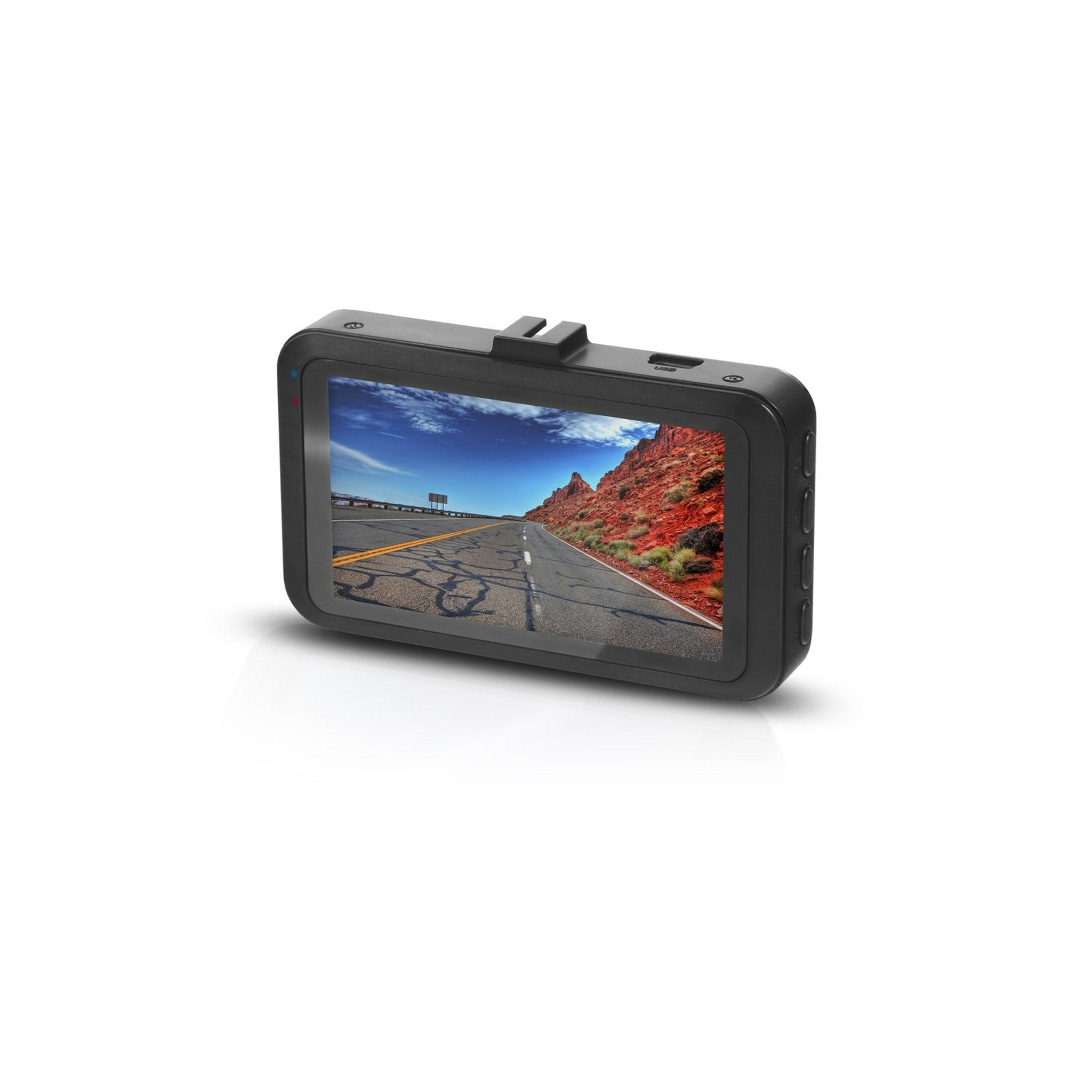Black Minolta MNCD330 1080p Car Camcorder with 3.0-Inch LCD for Clear Road Recording