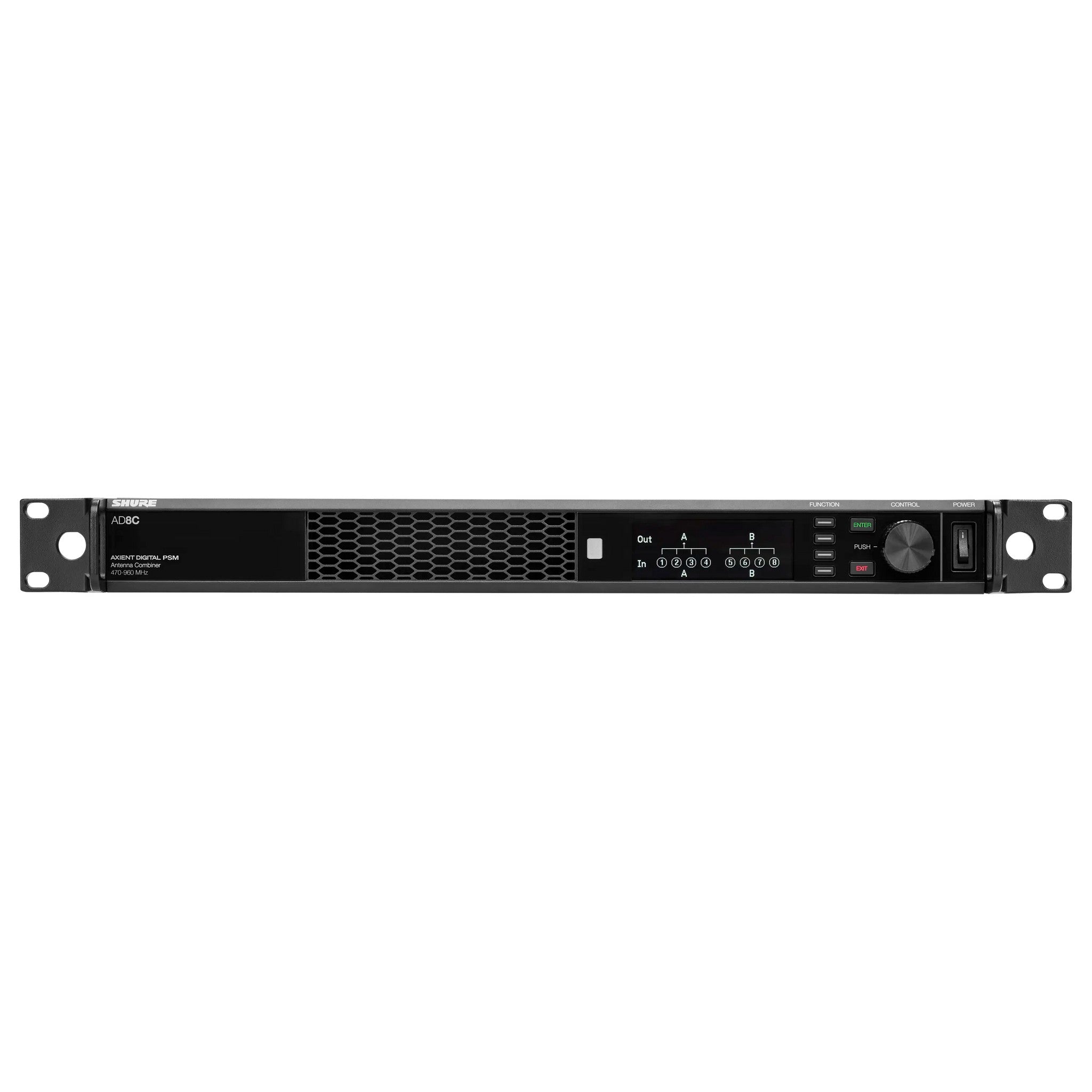 Shure AD8C Axient Digital Professional PSM 8-Port Antenna Combiner for 470 - 960 MHz Frequency Range