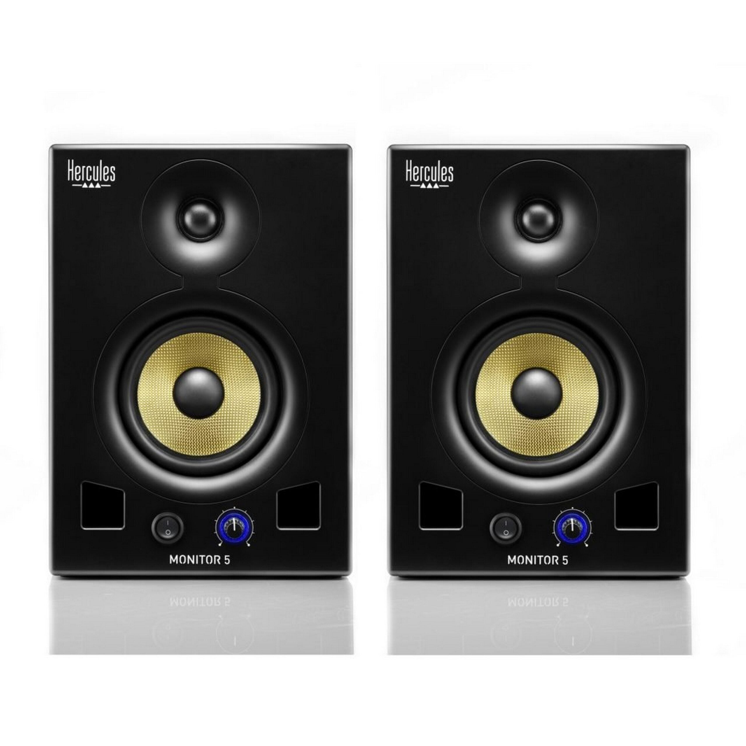 Hercules Professional Active 5-Inch Monitoring Speakers for Music Mixing and Multimedia Creation
